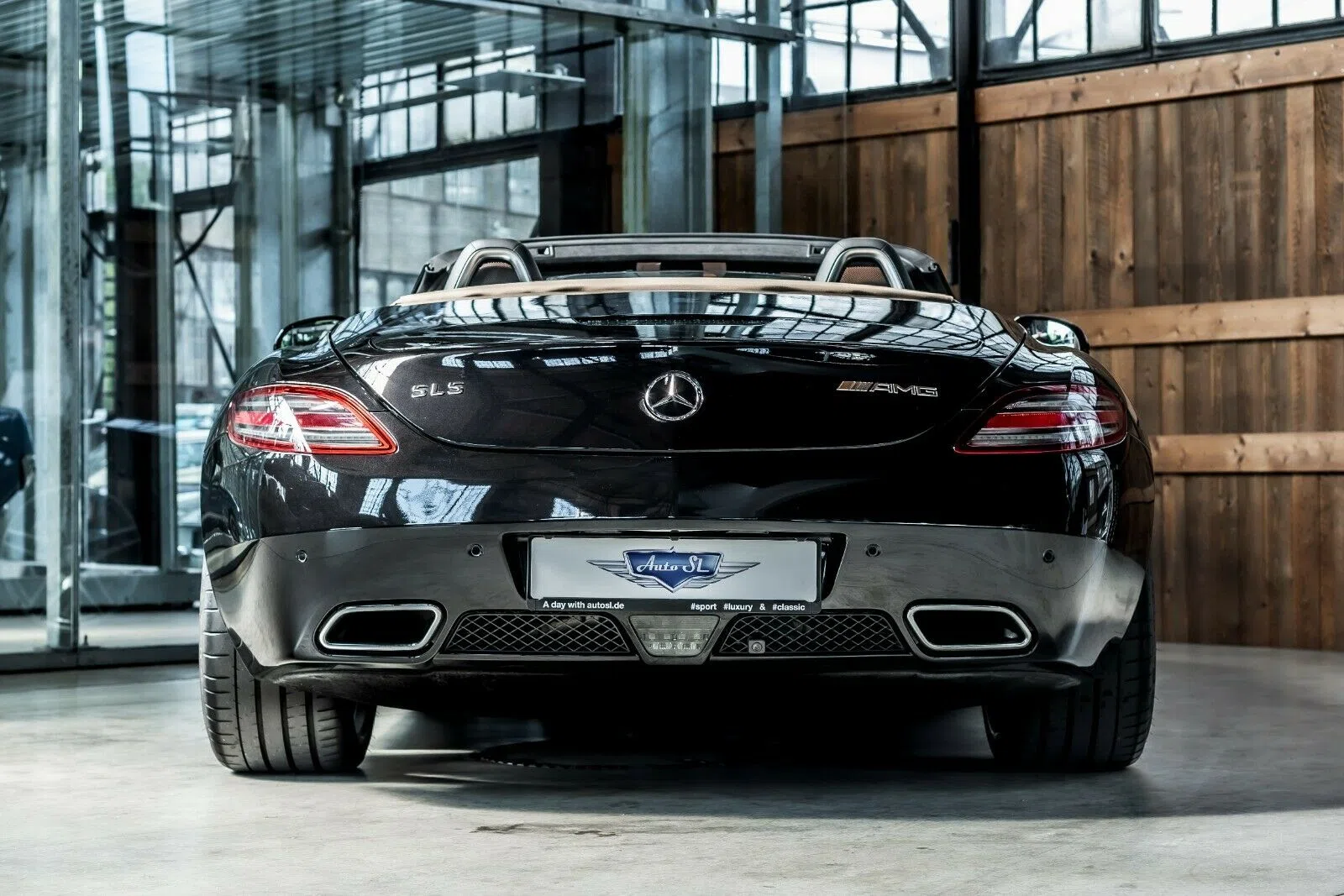 2016 Mercedes Benz SLS AMG Roadster, exterior, Black
