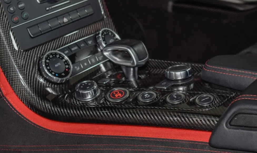 2014 Mercedes-Benz SLS AMG Black Series interior, center console