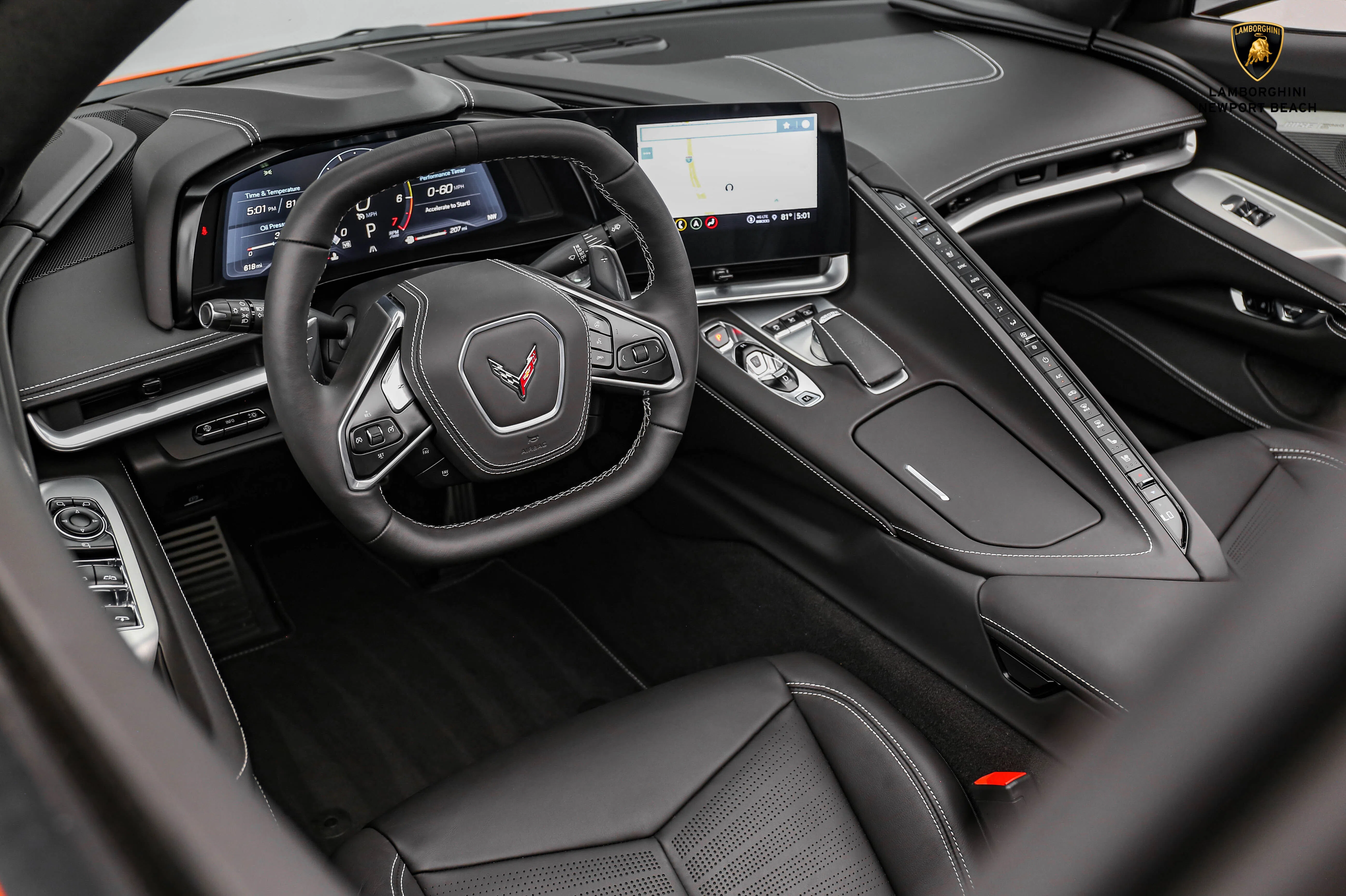 2021 Chevrolet Corvette Stingray interior, dashboard, Jet Black