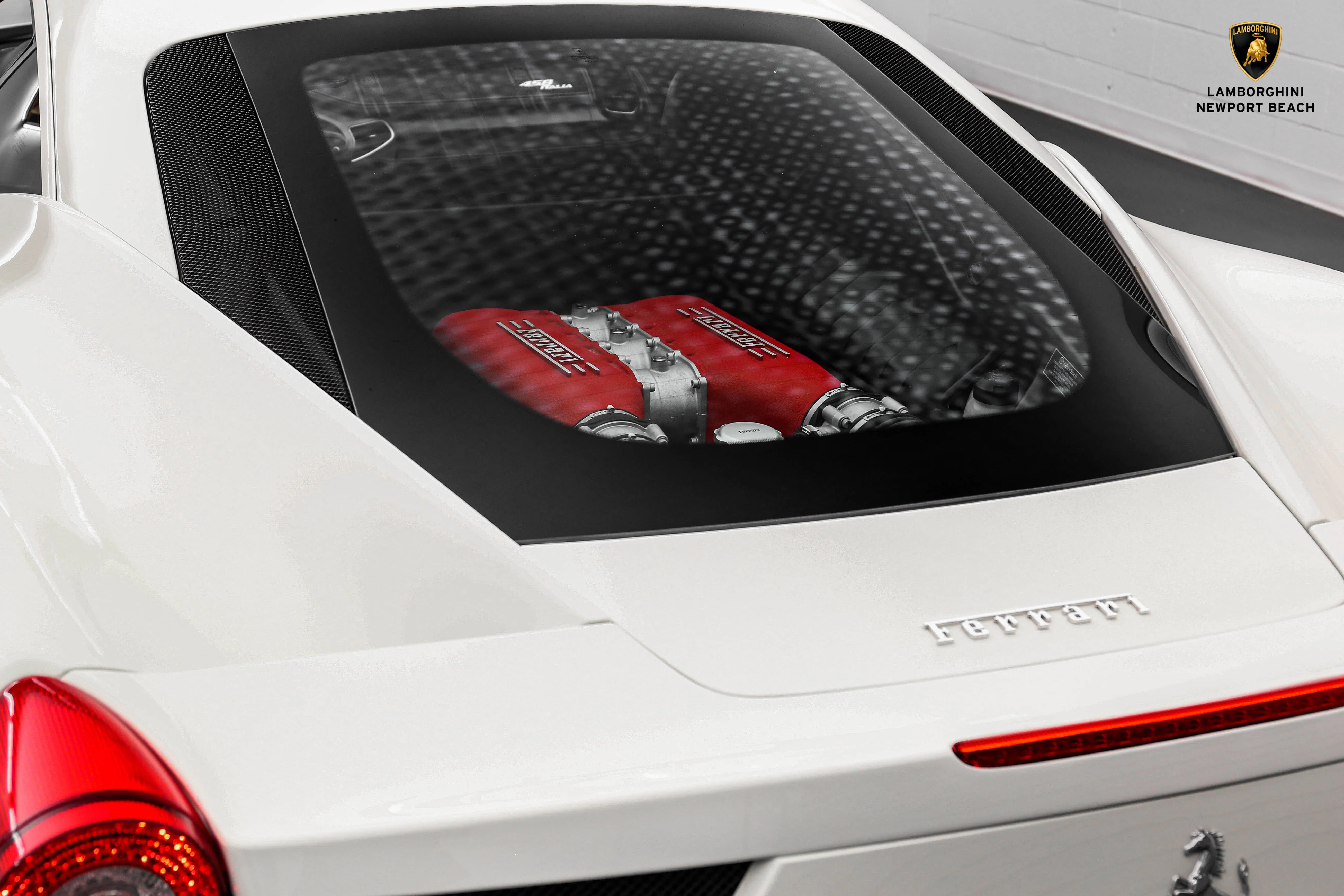 2015 Ferrari 458 Italia for sale, exterior, Bianco Avus
