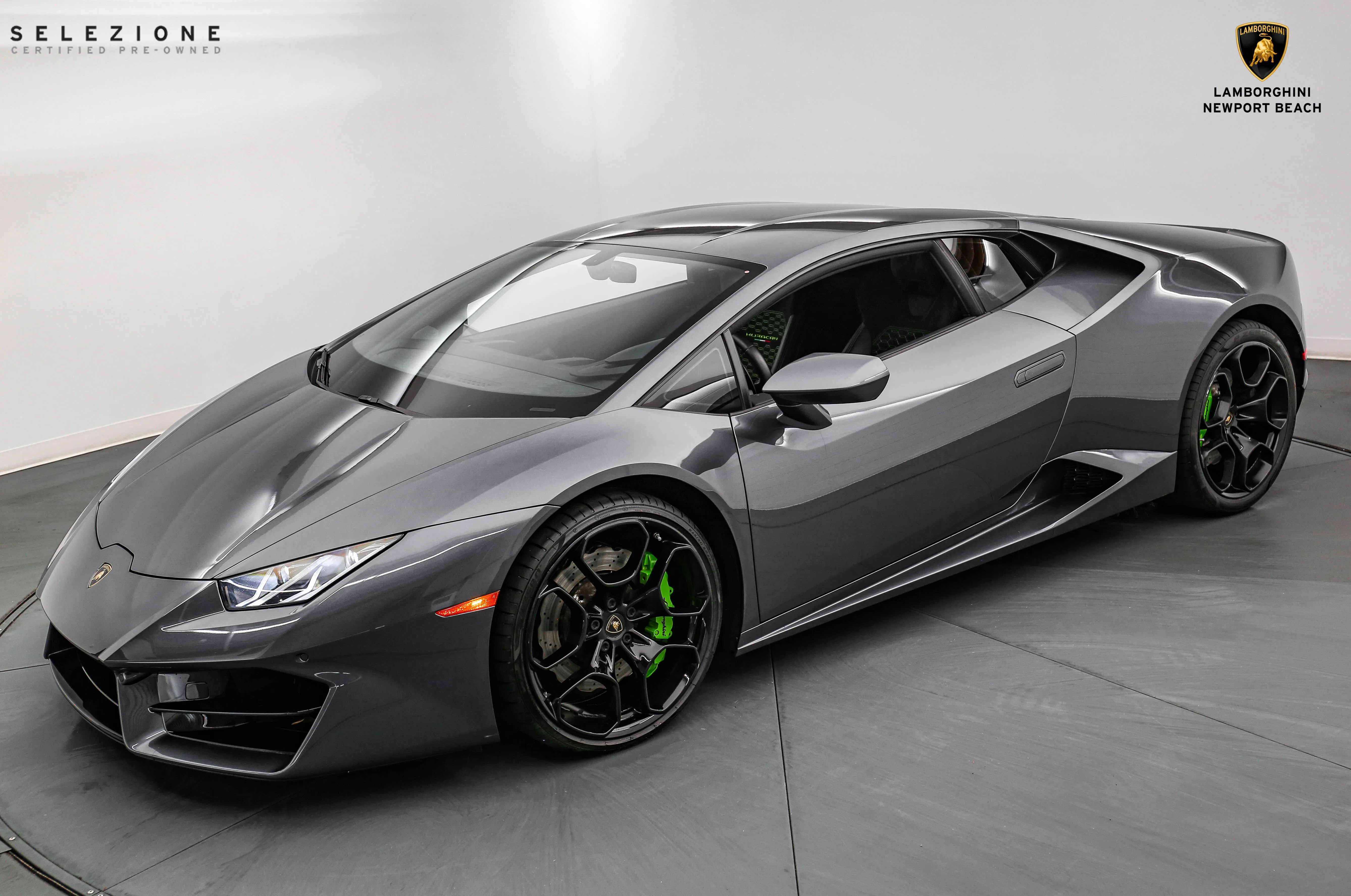 2018 Lamborghini Huracan LP580-2 for sale, exterior, Grigio Lynx Metallic