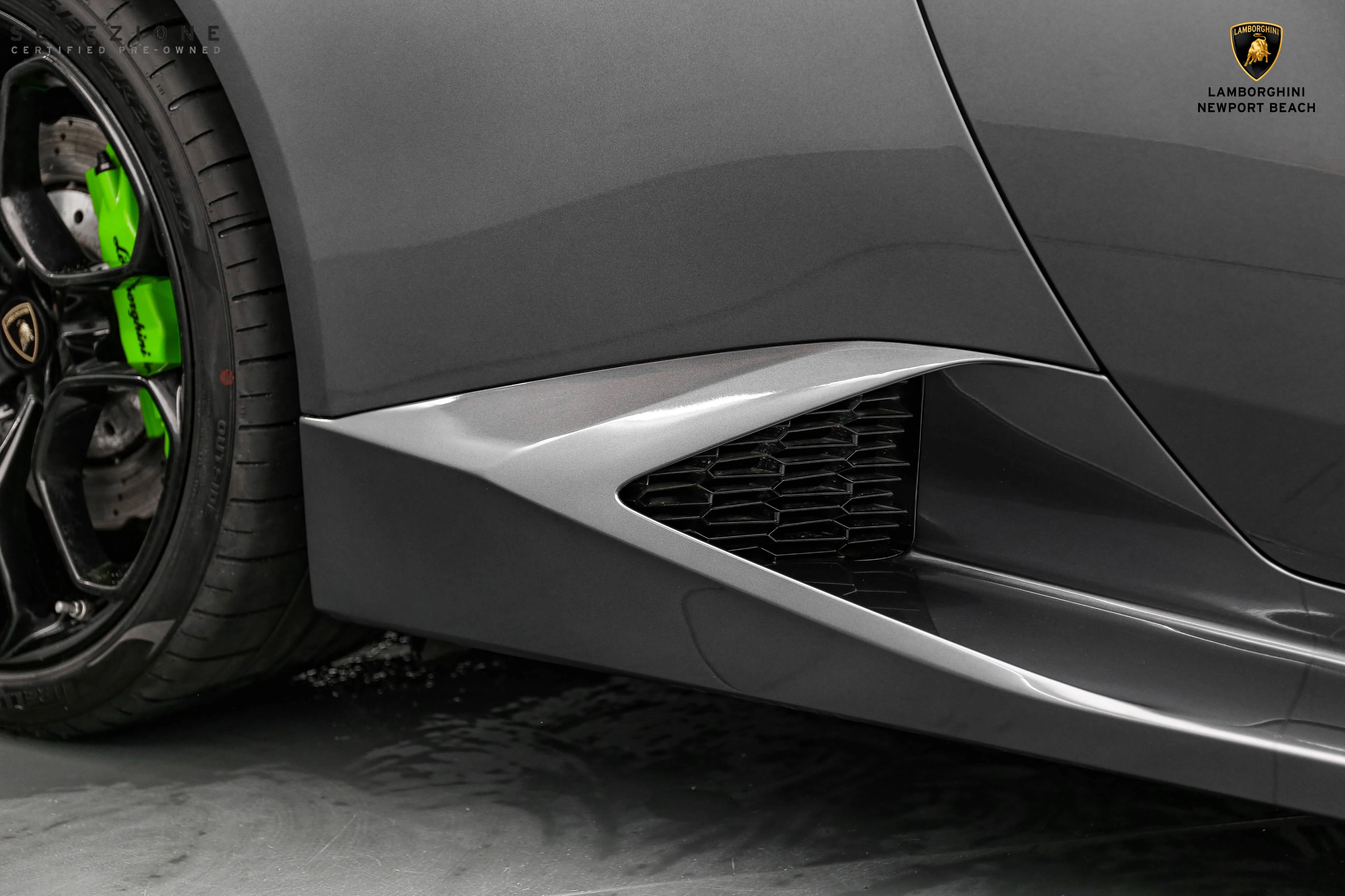 2018 Lamborghini Huracan LP580-2 for sale, exterior, Grigio Lynx Metallic