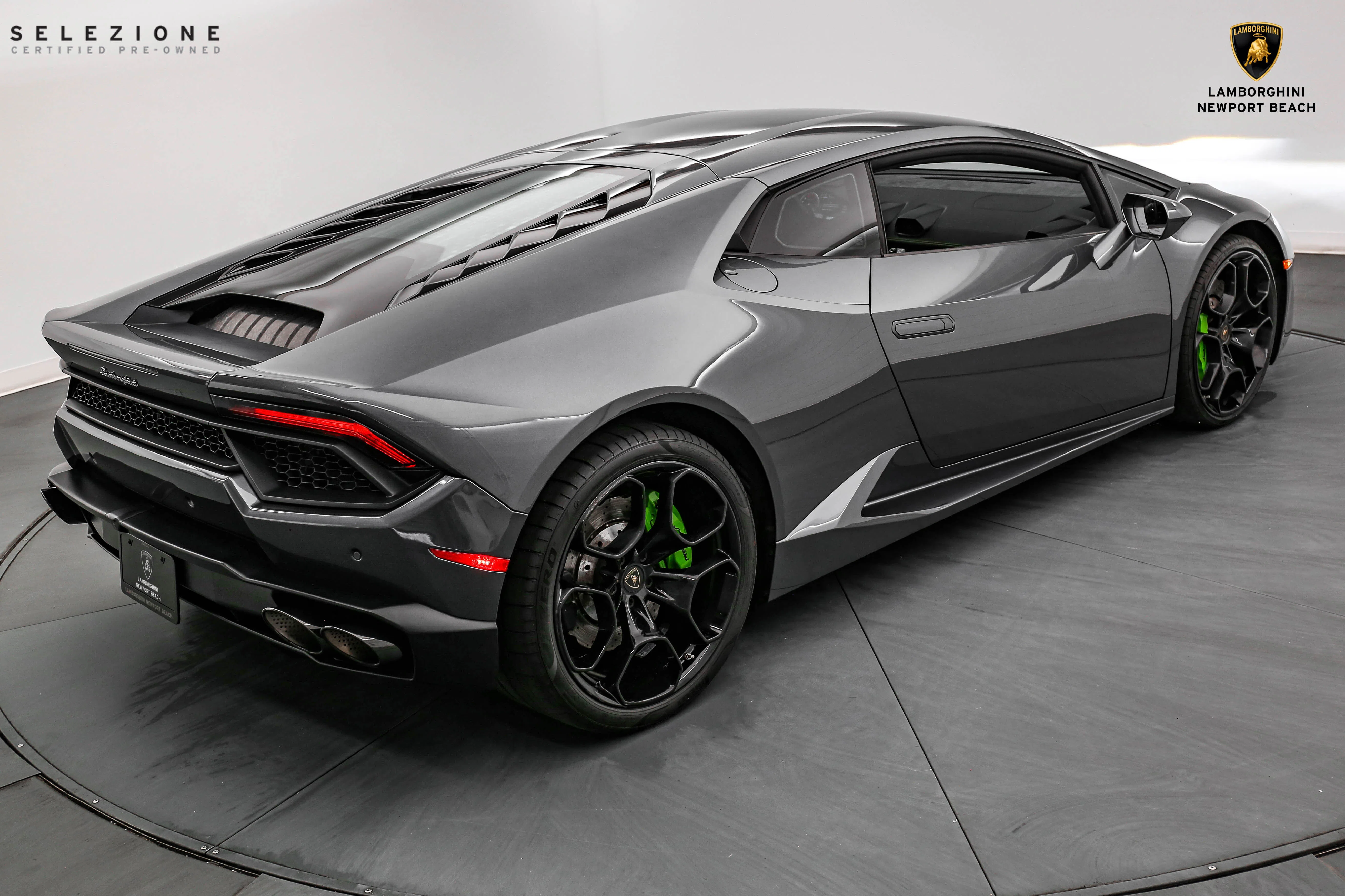 2018 Lamborghini Huracan LP580-2 for sale, exterior, Grigio Lynx Metallic