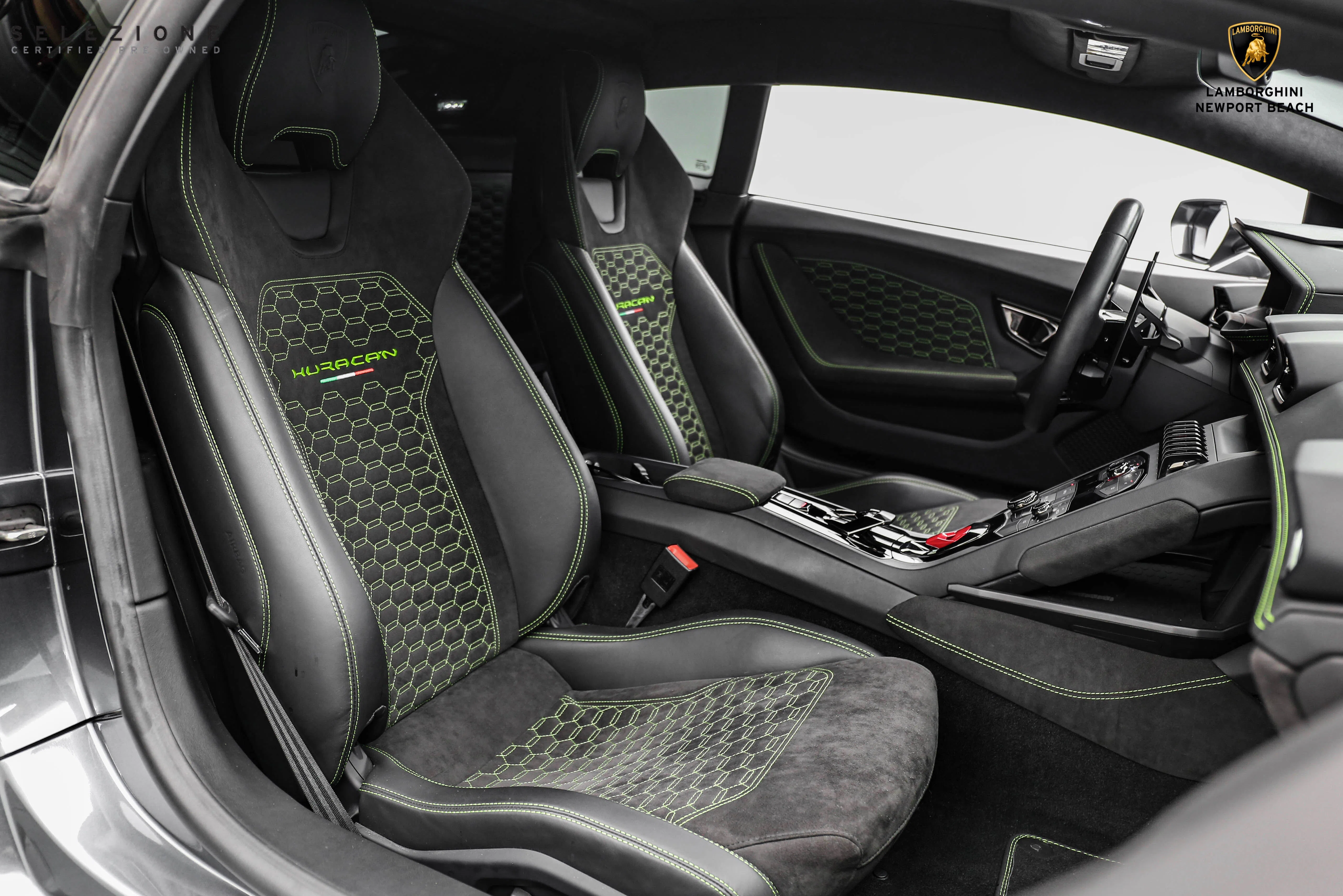 2018 Lamborghini Huracan LP580-2 interior, seats, Nero Ade