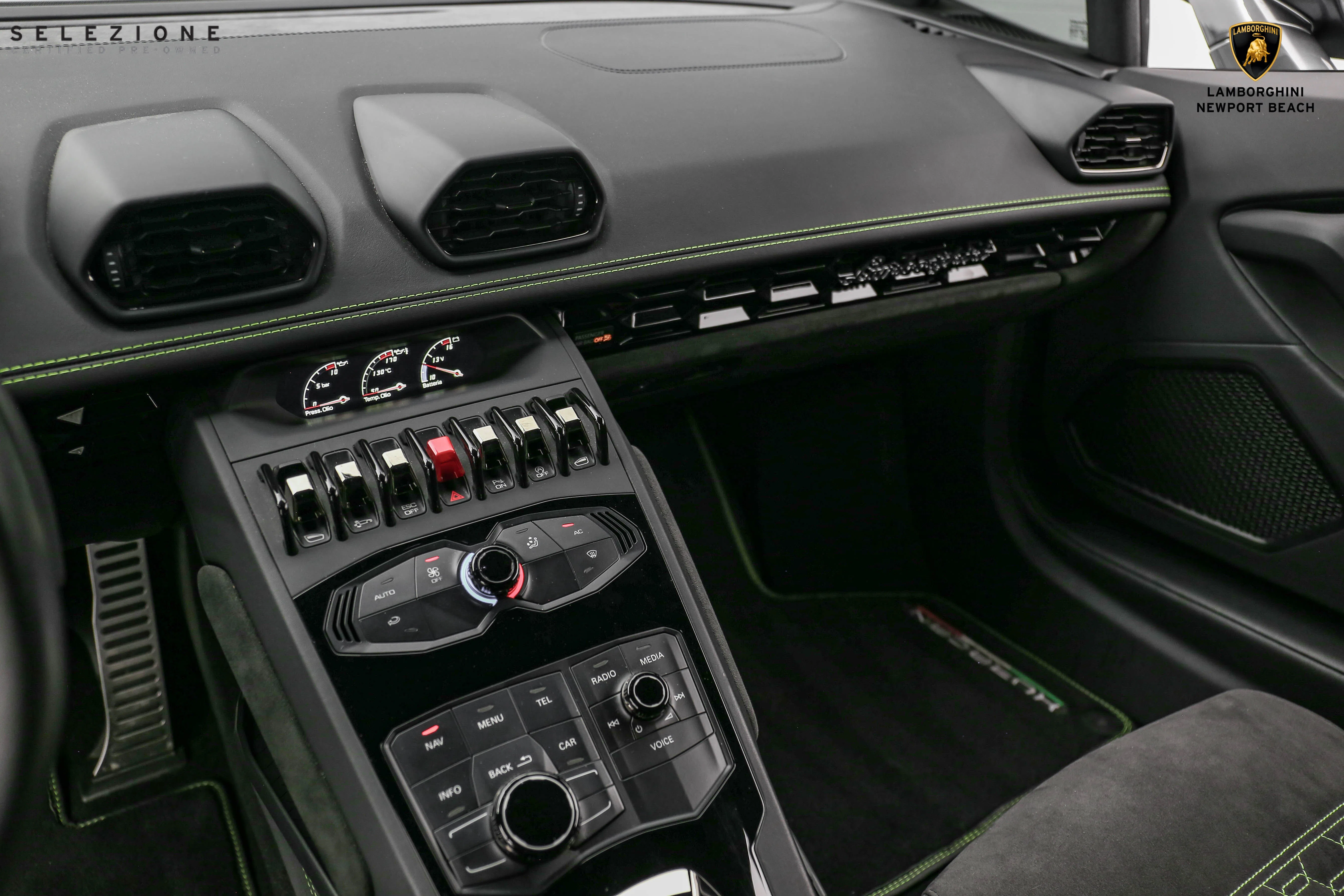2018 Lamborghini Huracan LP580-2 interior, Nero Ade