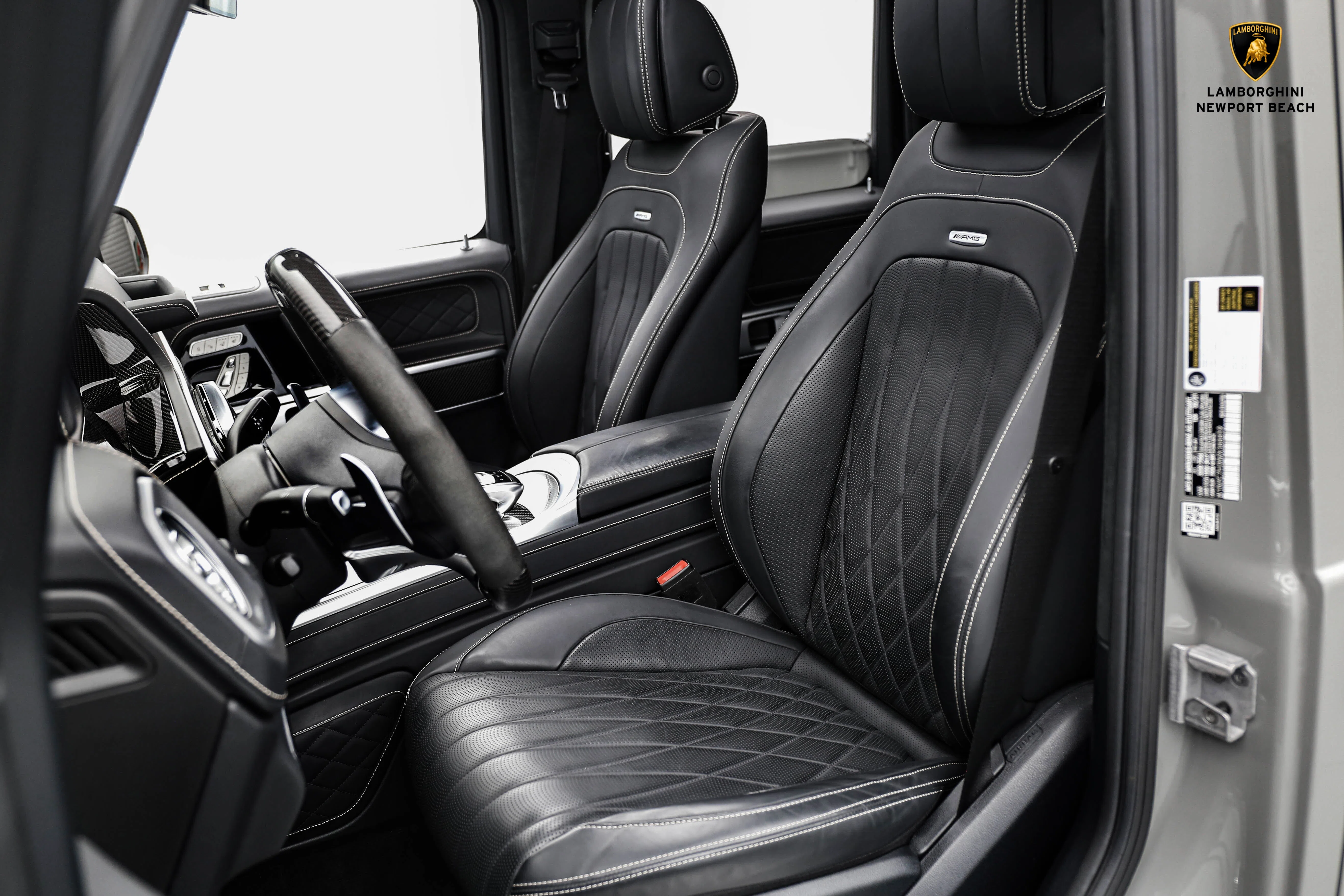 2021 Mercedes-Benz G 63 AMG interior, seats, Black, Full leather