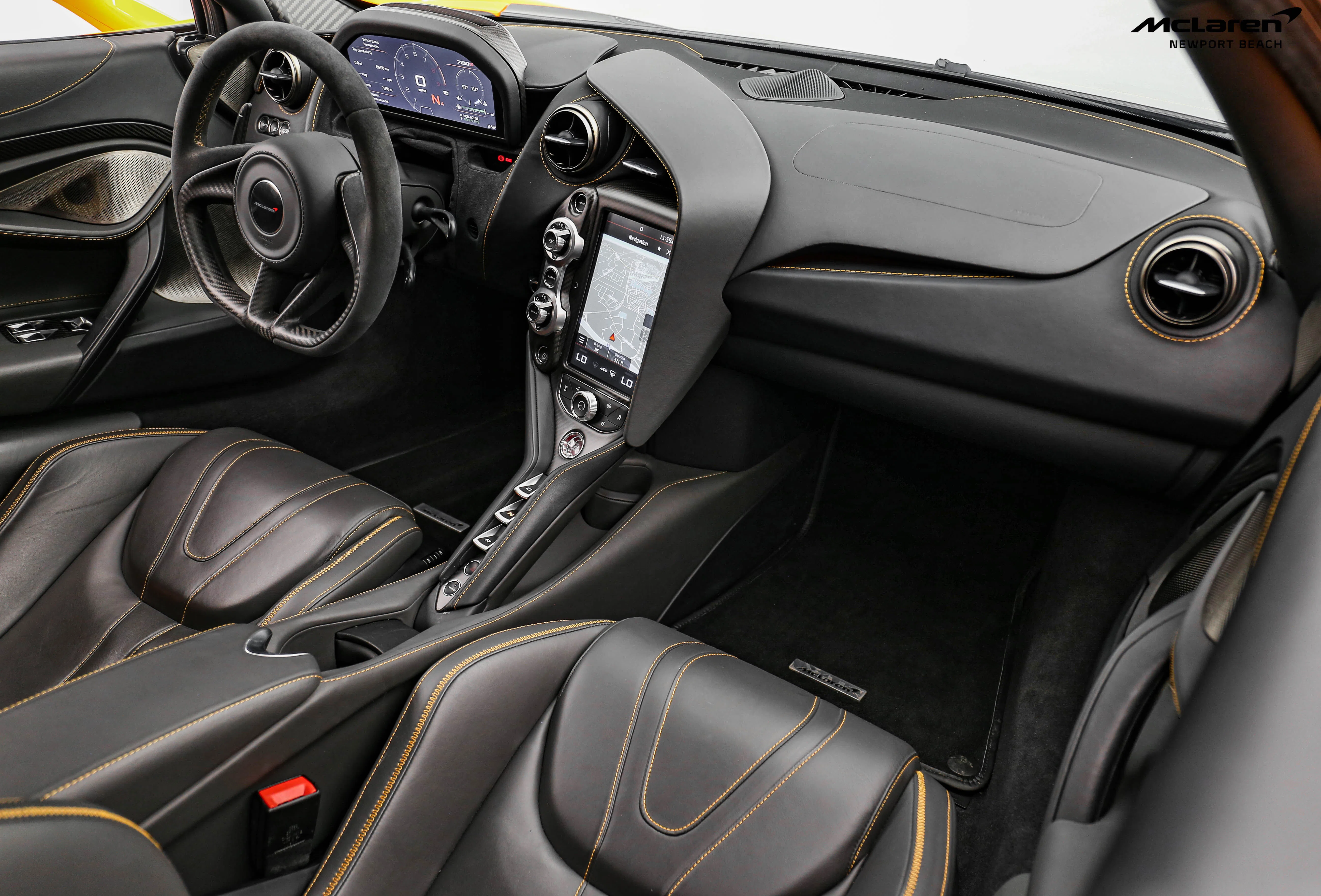 2018 McLaren 720S Luxury interior, Carbon Black