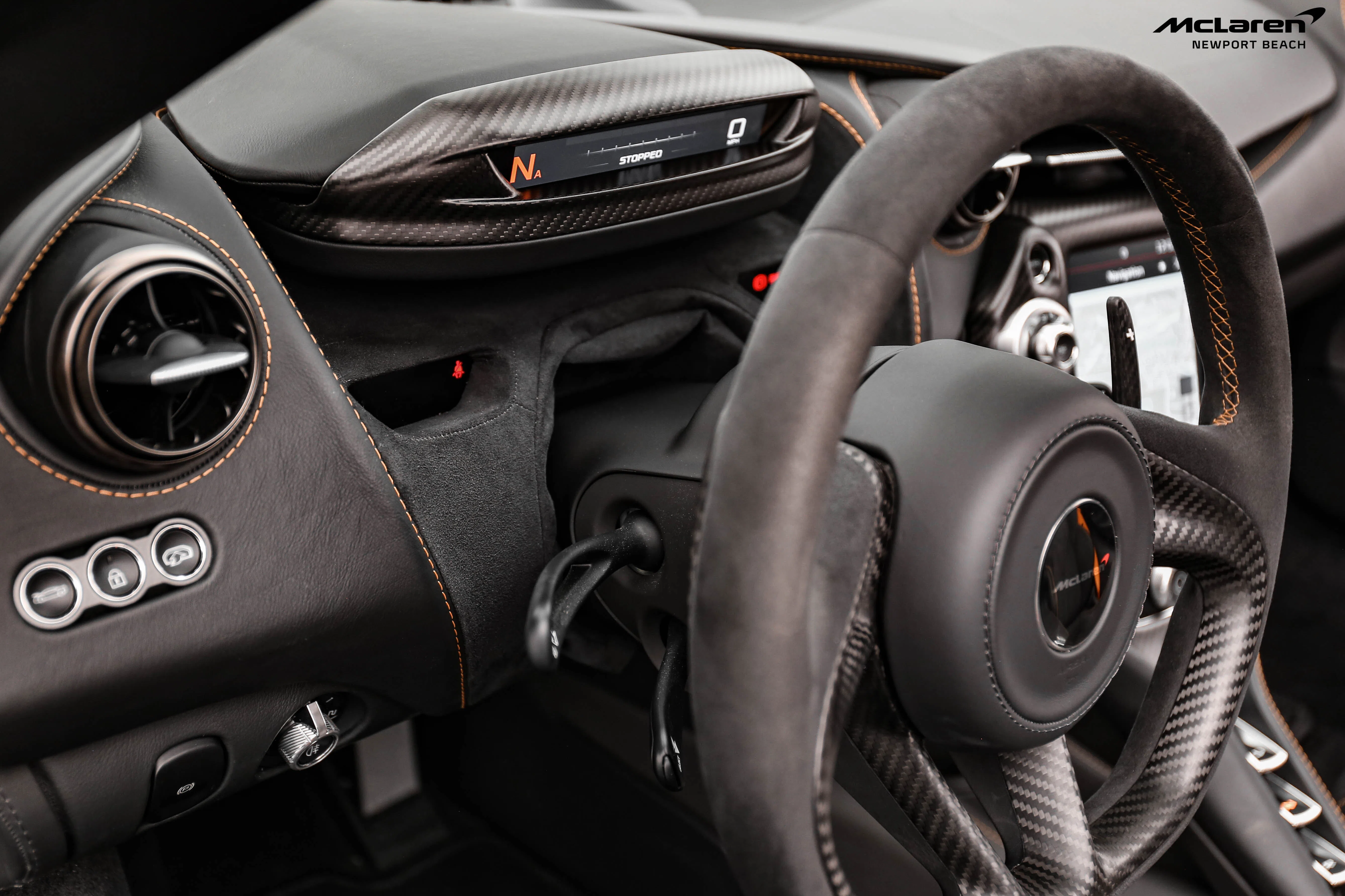 2018 McLaren 720S Luxury interior, Carbon Black