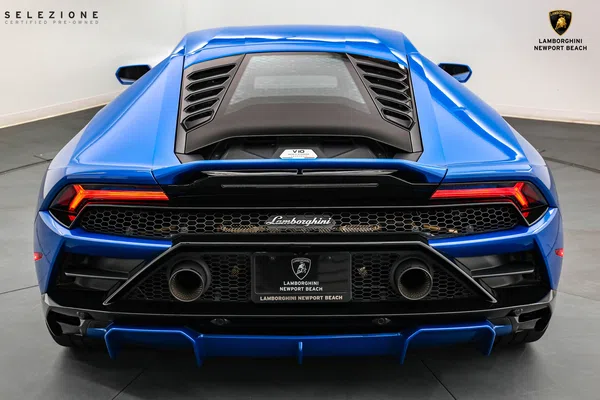 2021 Lamborghini Huracan EVO for sale, exterior, Blu Eleos Metallic