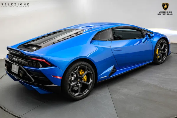 2021 Lamborghini Huracan EVO for sale, exterior, Blu Eleos Metallic
