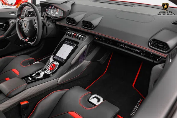 2021 Lamborghini Huracan interior, Nero Ade