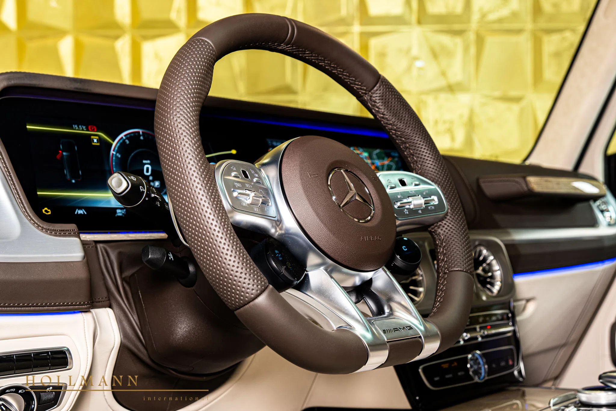 2022 BRABUS G 700 interior, steering wheel