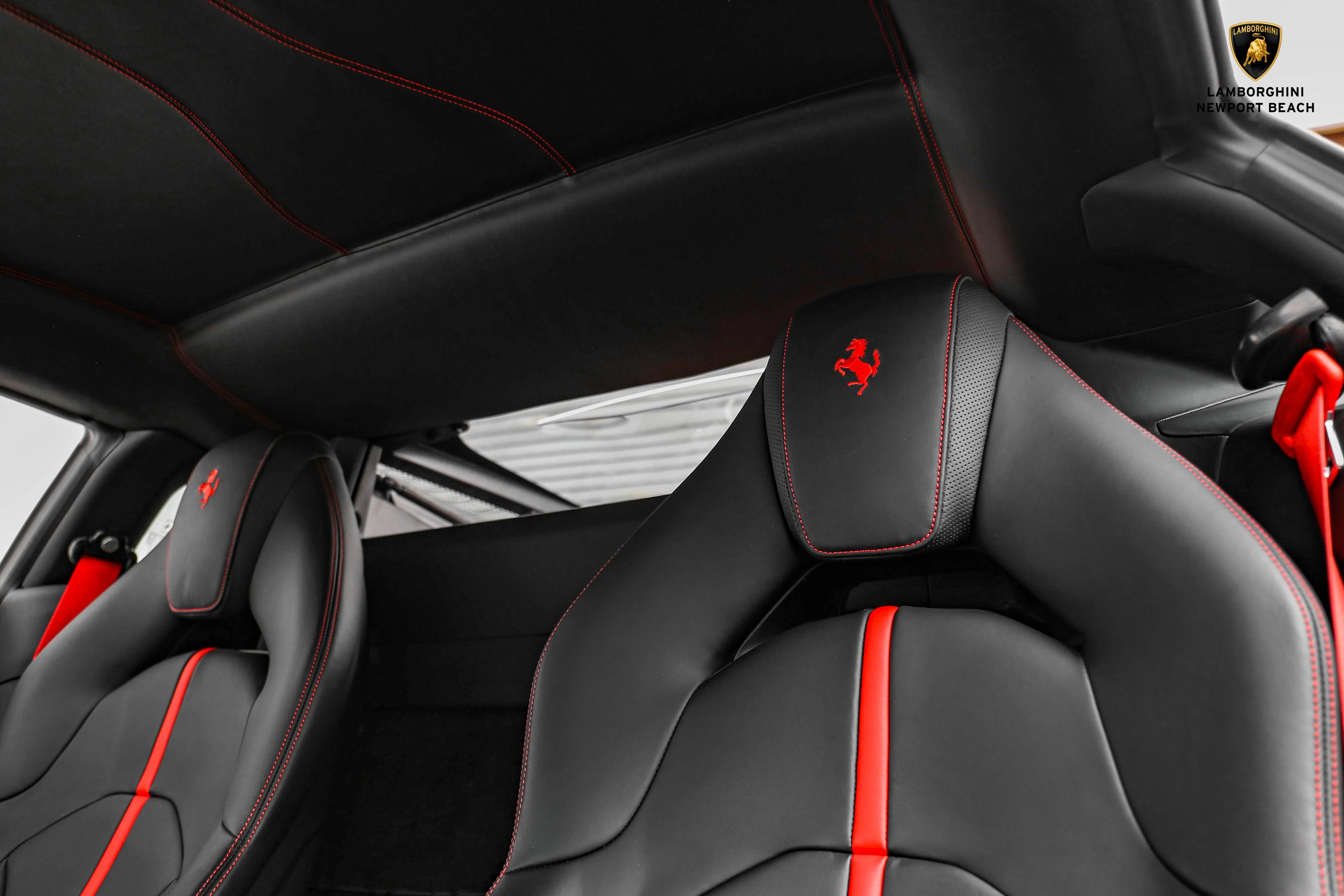 2021 Ferrari F8 Tributo interior, seats, Nero, Full leather