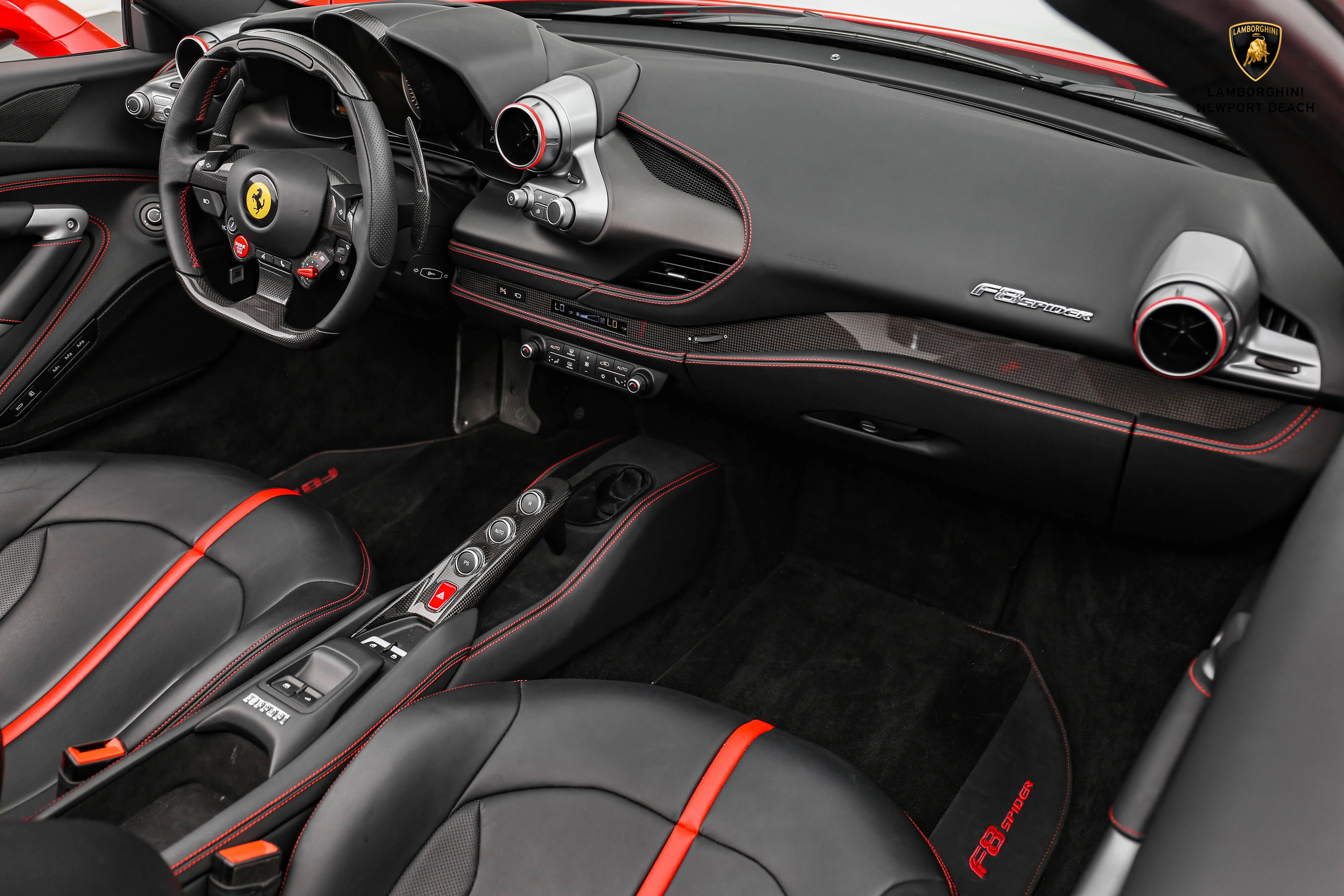 2021 Ferrari F8 Spider interior