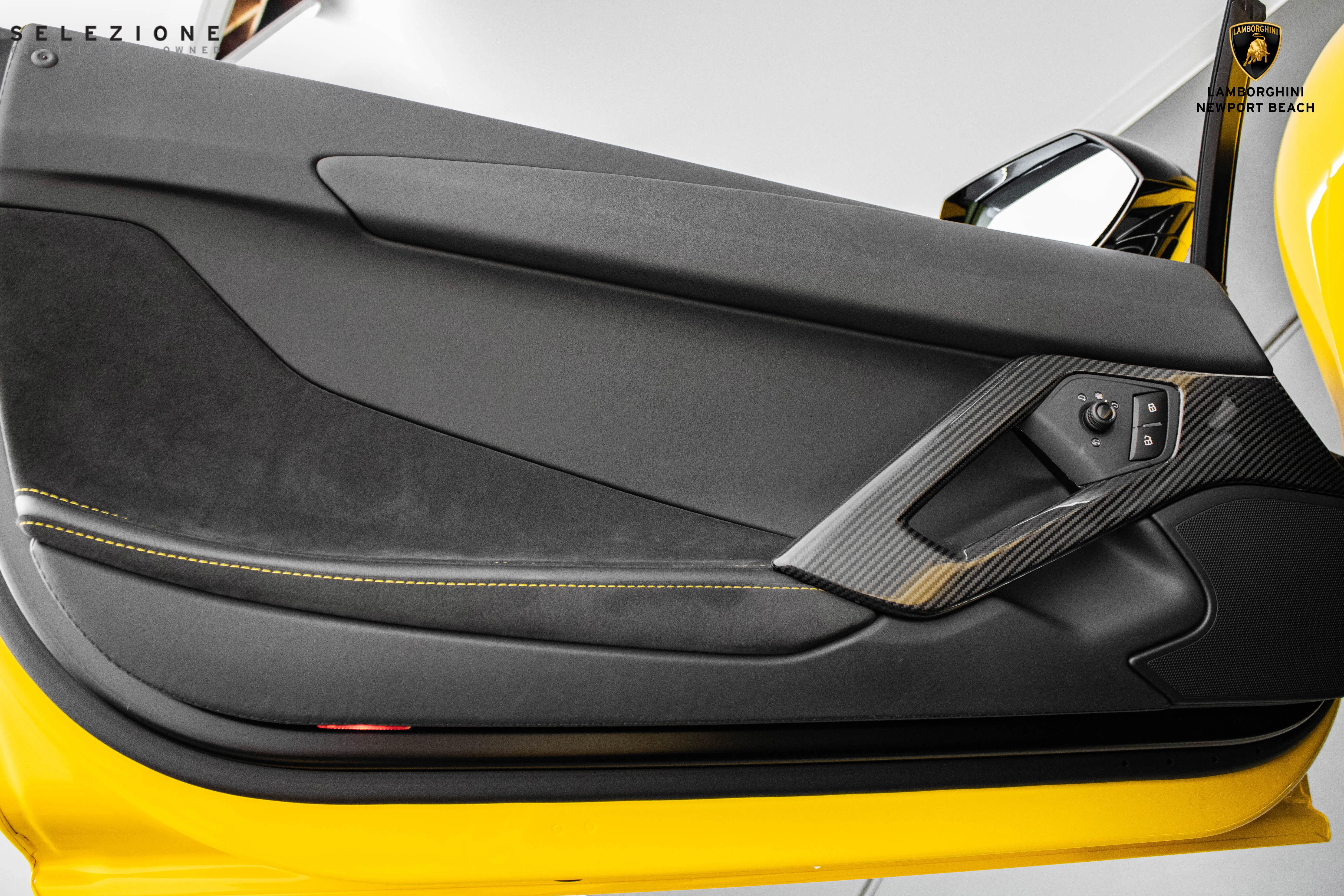 2018 Lamborghini Aventador S interior, door panel, Nero Ade