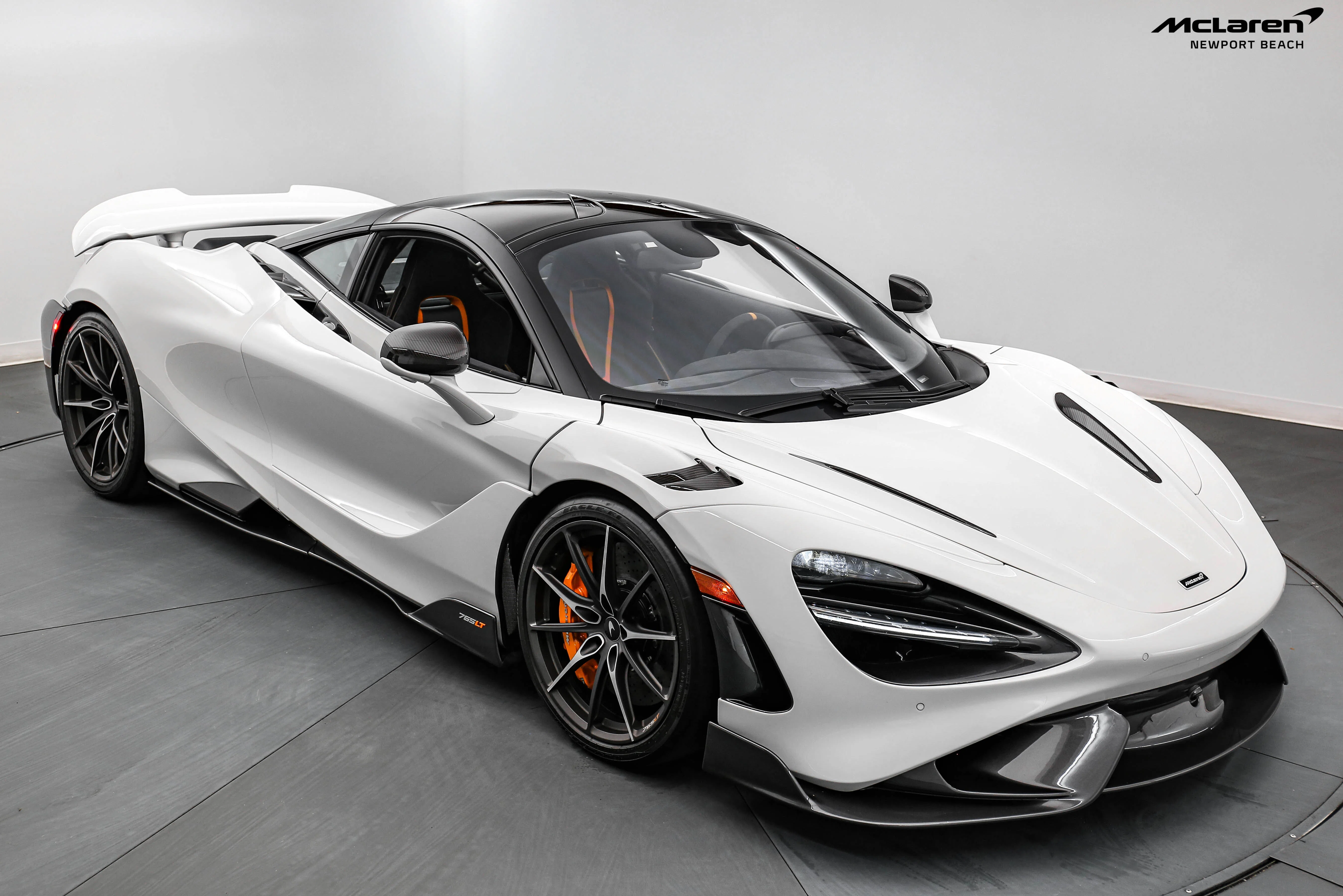2021 McLaren 765LT for sale, front three-quarter view, White