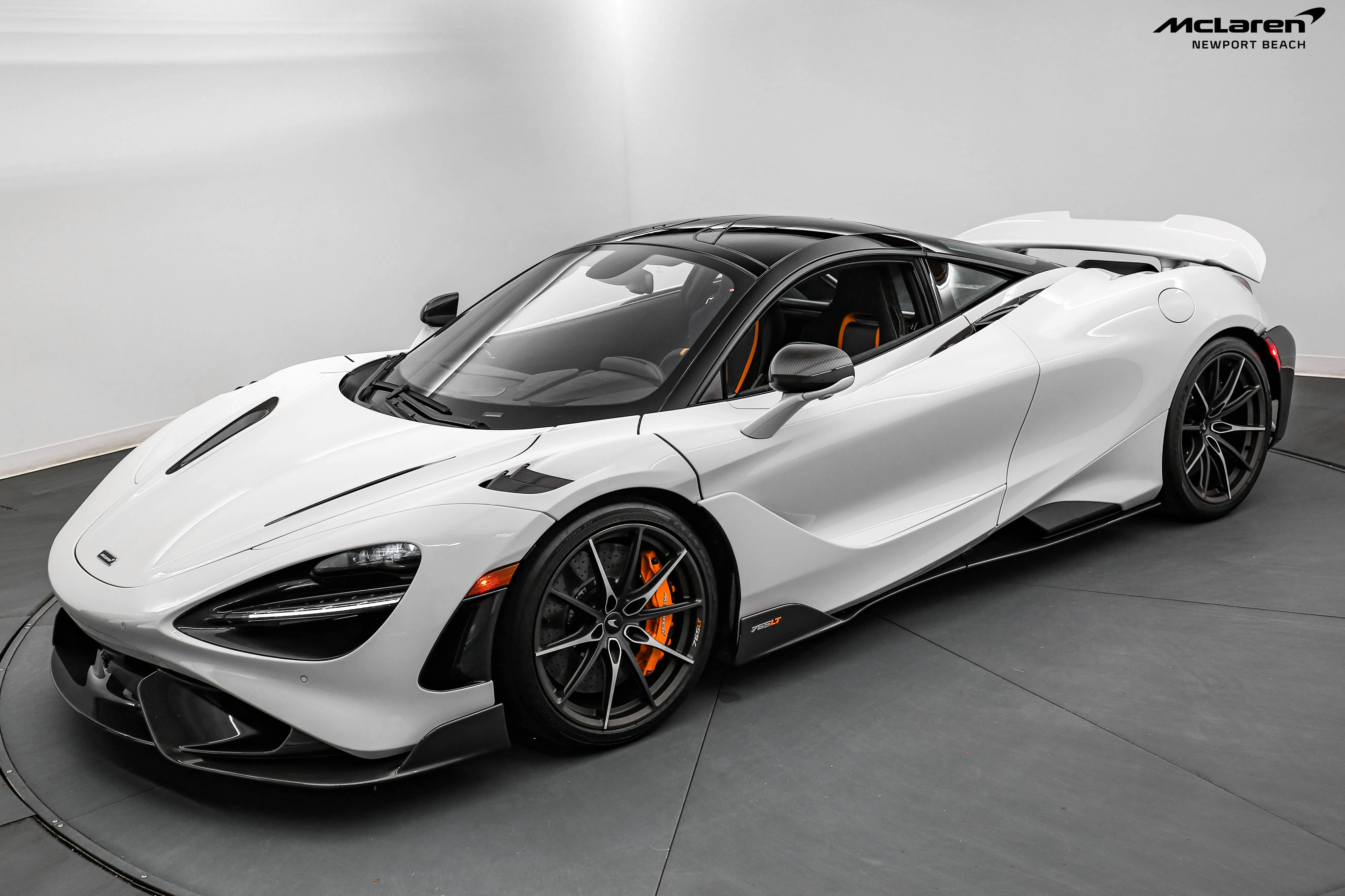 2021 McLaren 765LT for sale, front three-quarter view, White