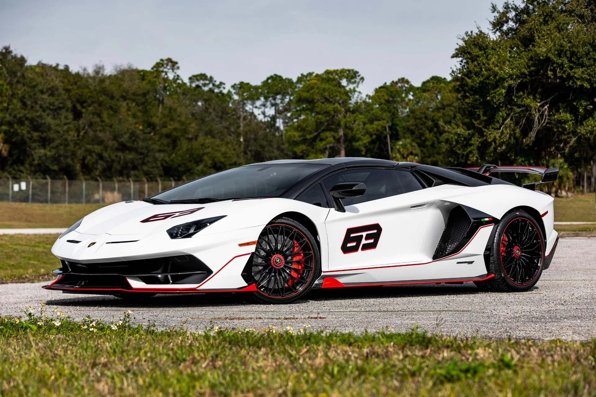 2021 Lamborghini Aventador for sale, exterior, Bianco Phanes Matte Finish