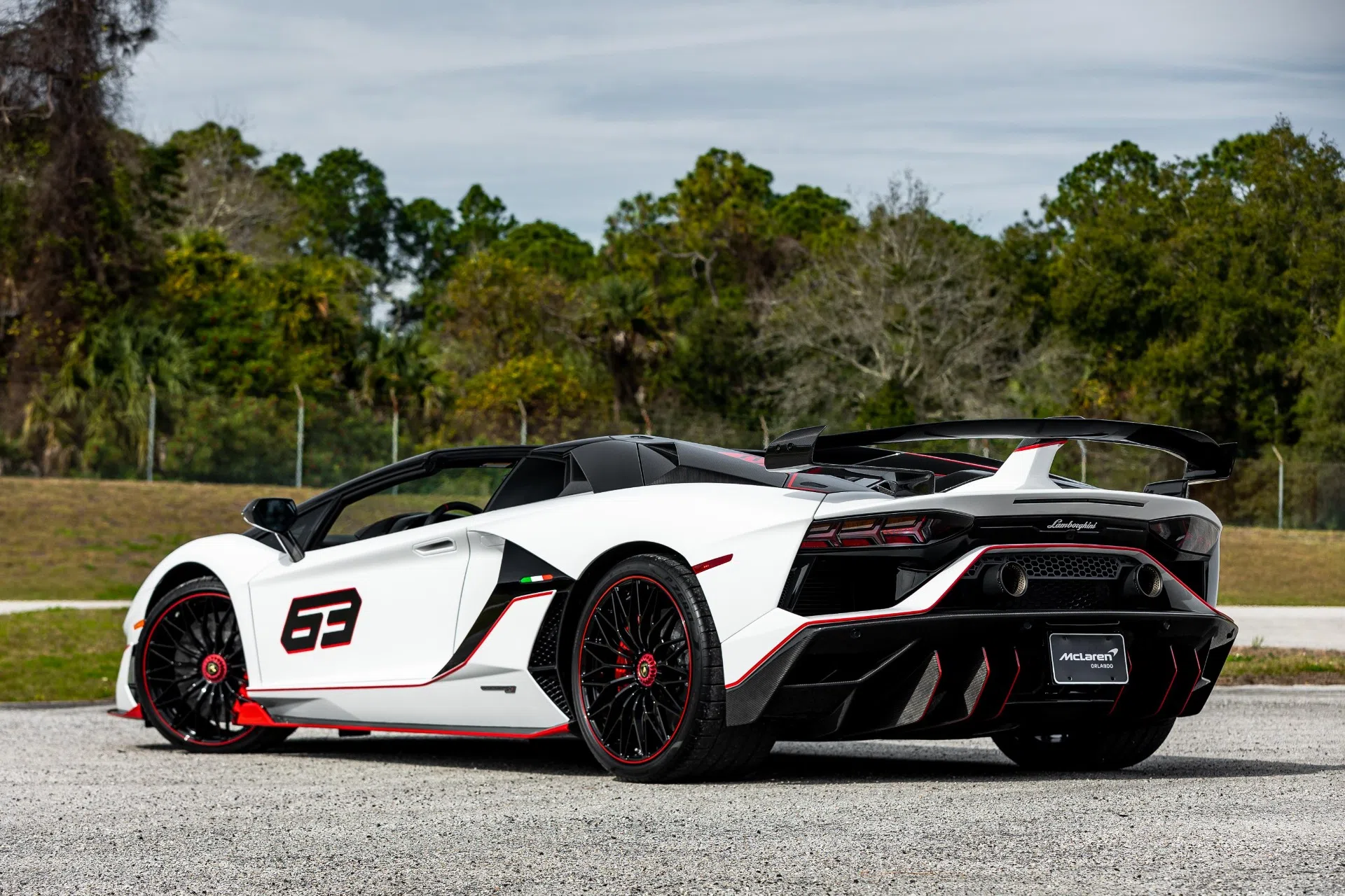 2021 Lamborghini Aventador for sale, exterior, Bianco Phanes Matte Finish