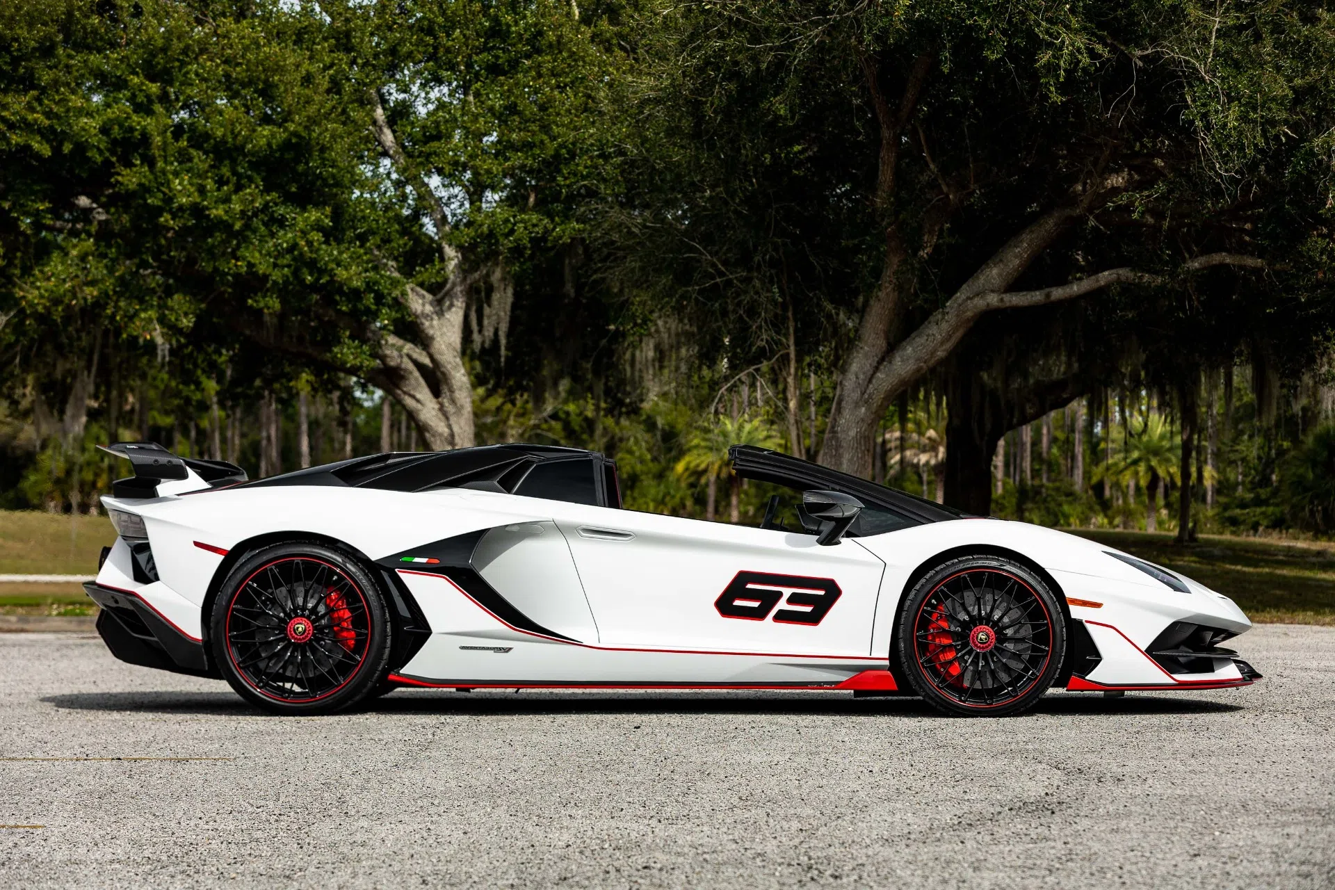 2021 Lamborghini Aventador for sale, exterior, Bianco Phanes Matte Finish