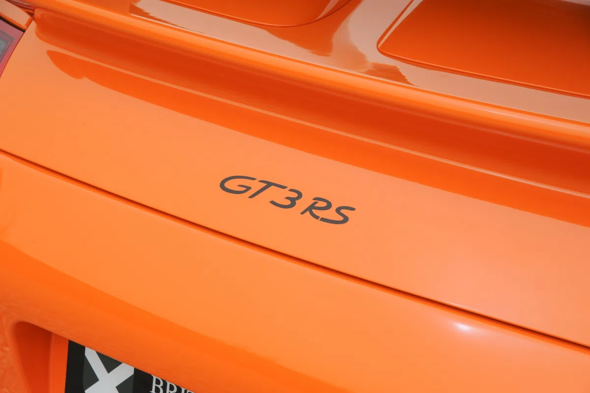 2007 PORSCHE 997 MK1 GT3 RS interior, door sill, Black carbon bucket seats