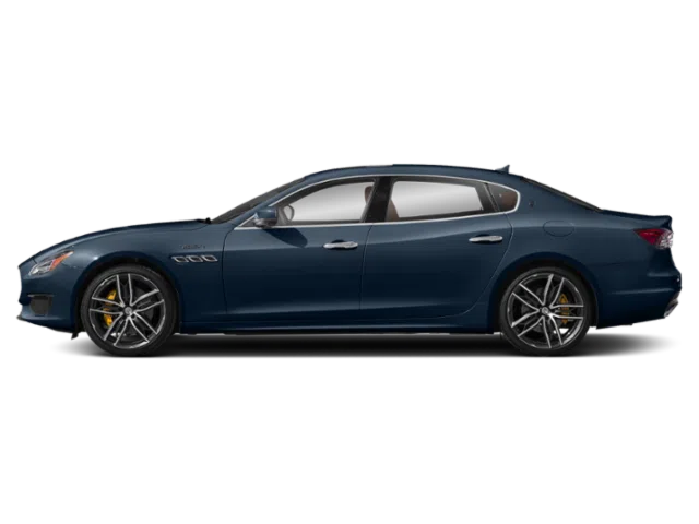 2022 Maserati Quattroporte Modena, side profile, Blue