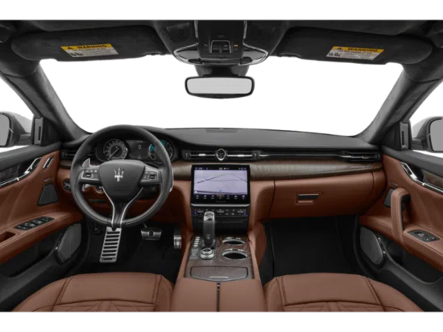 2022 Maserati Quattroporte Modena interior, dashboard, Tan, Full leather