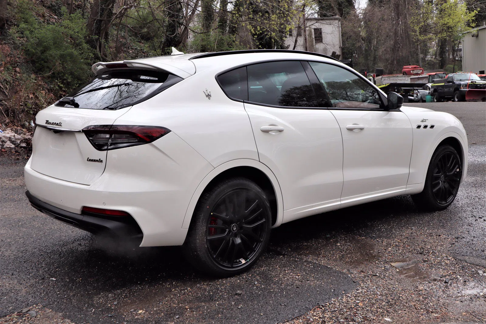 2022 Maserati Levante GT, rear three-quarter view, White
