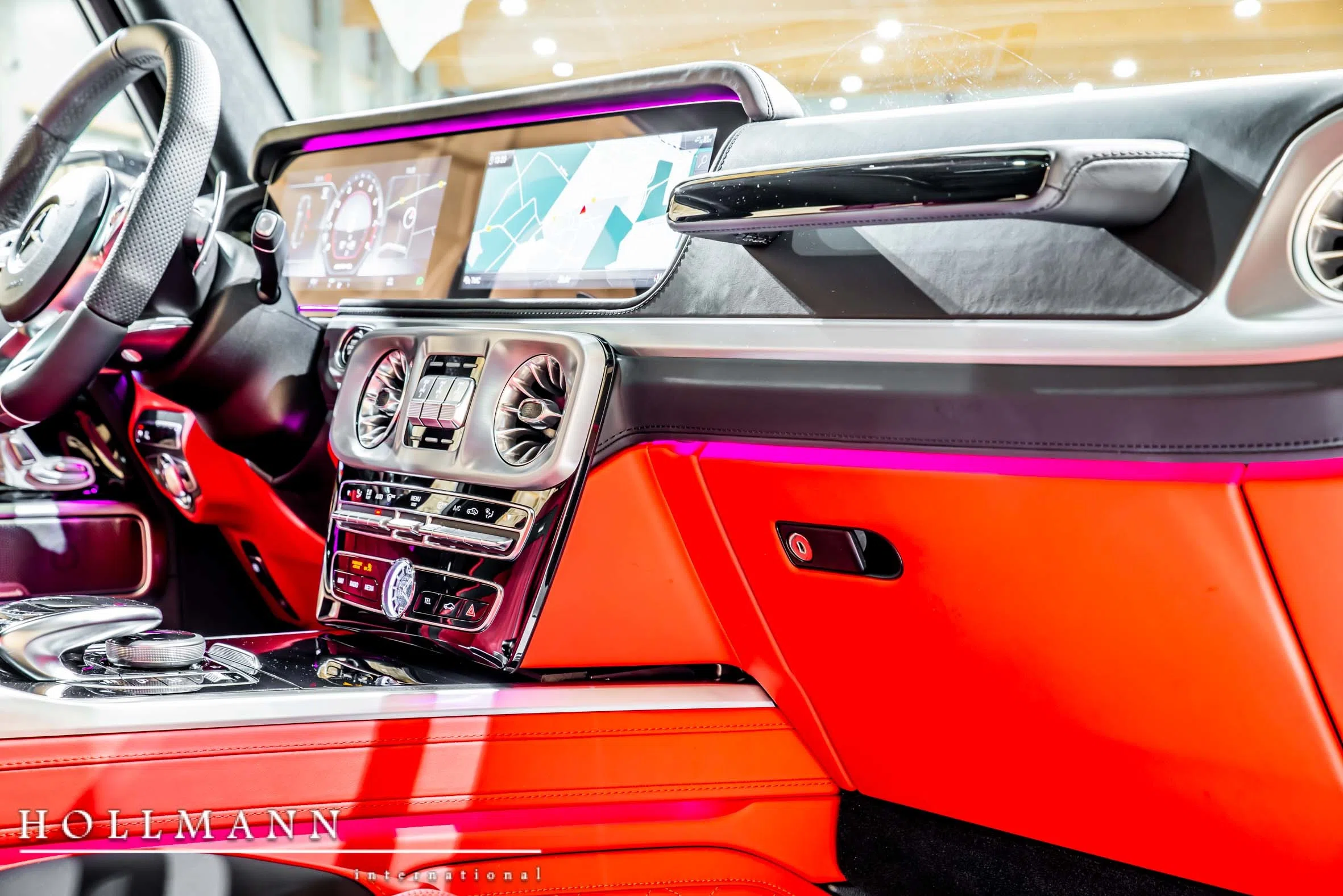 2019 BRABUS G 700 interior, Designo Leder Nappa Classicrot/schwarz