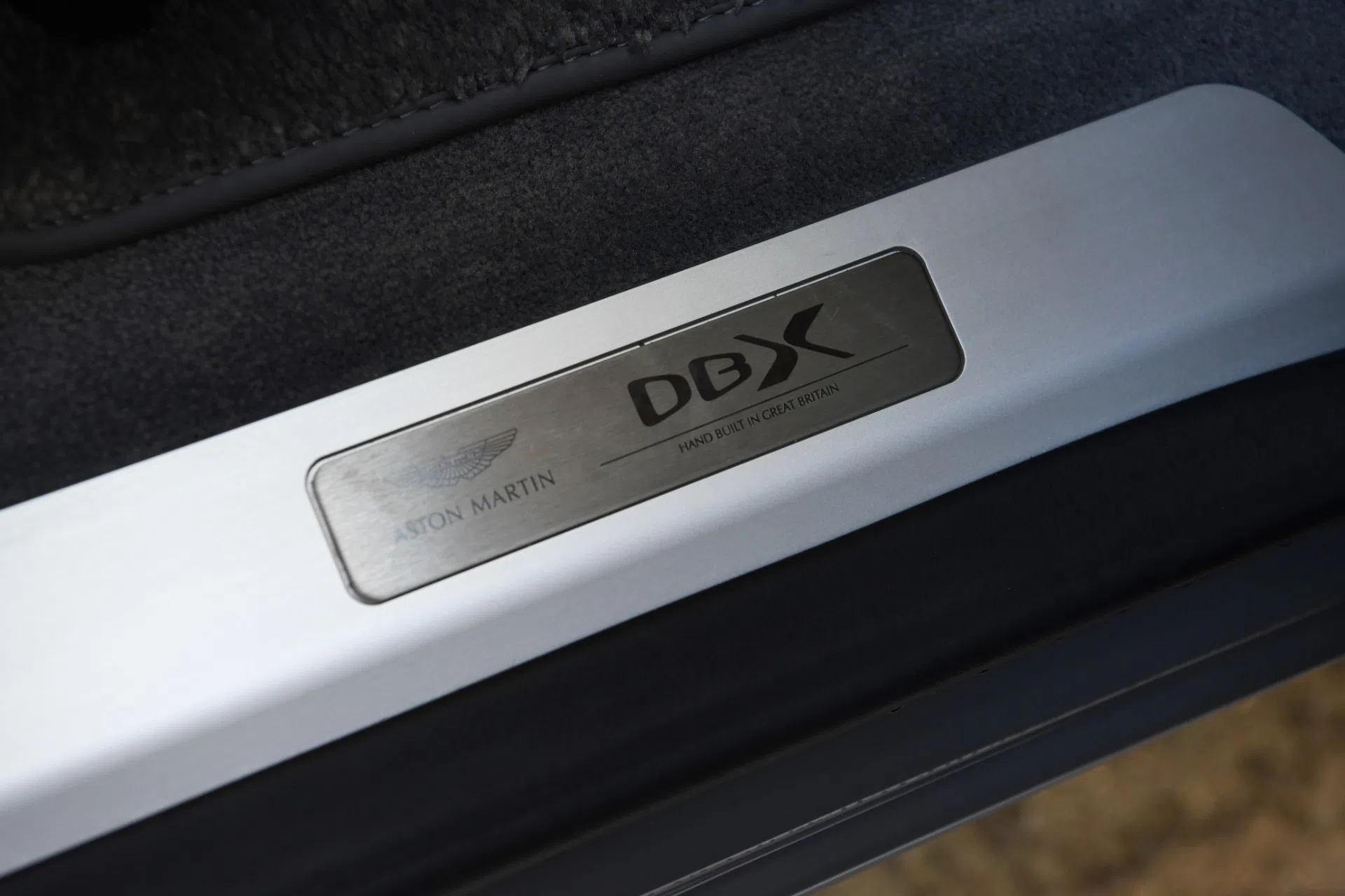 2021 Aston Martin DBX interior, door sill, IVORY