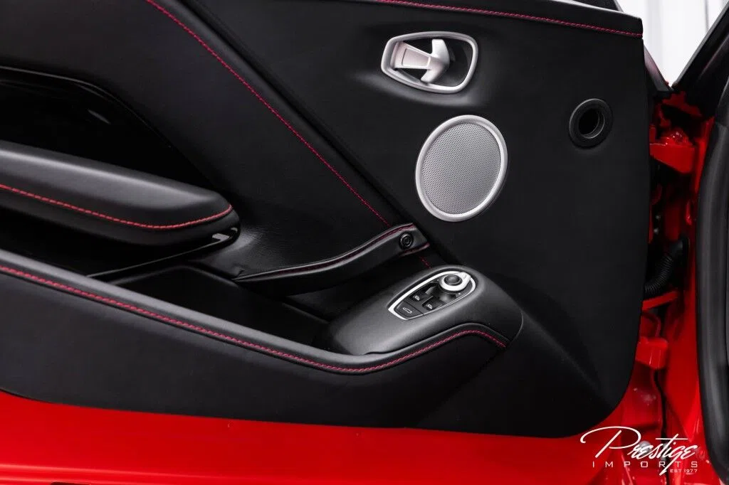 2019 Aston Martin Vantage interior, door panel, Chancellor Red