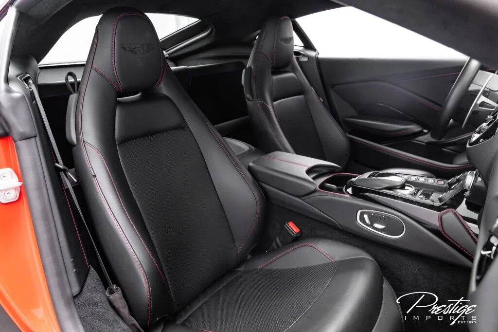 2019 Aston Martin Vantage interior, seats, Chancellor Red