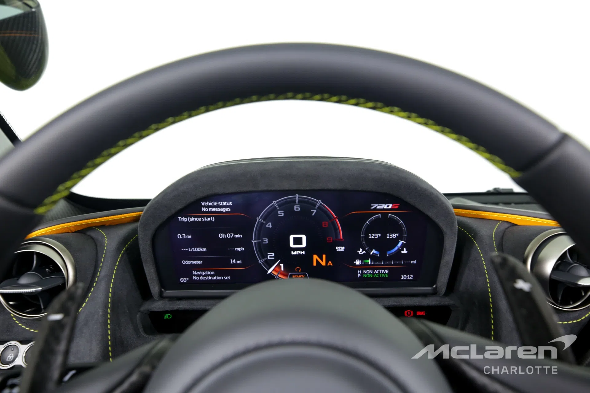 2022 McLaren 720S Spider Performance interior