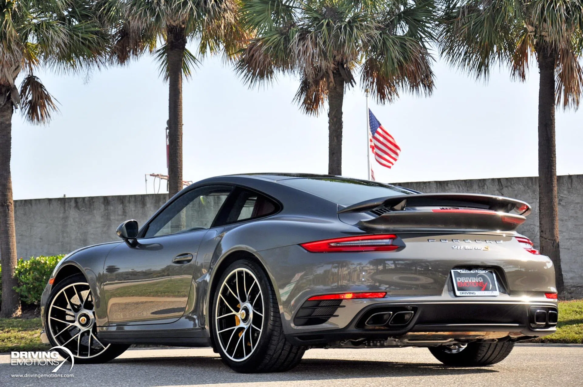 2017 Porsche 911 Turbo S for sale, exterior, Agate Grey Metallic