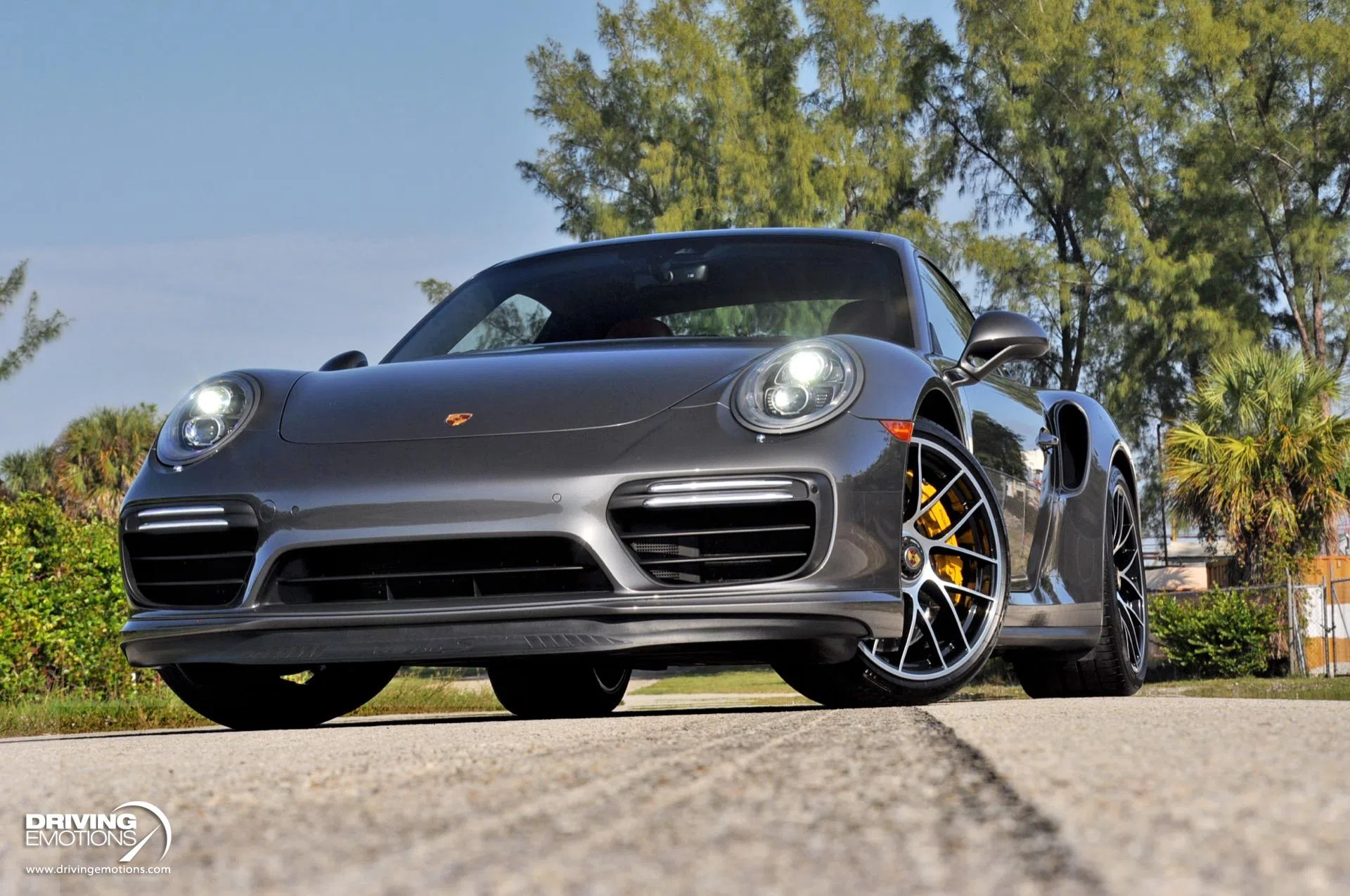 2017 Porsche 911 Turbo S for sale, exterior, Agate Grey Metallic