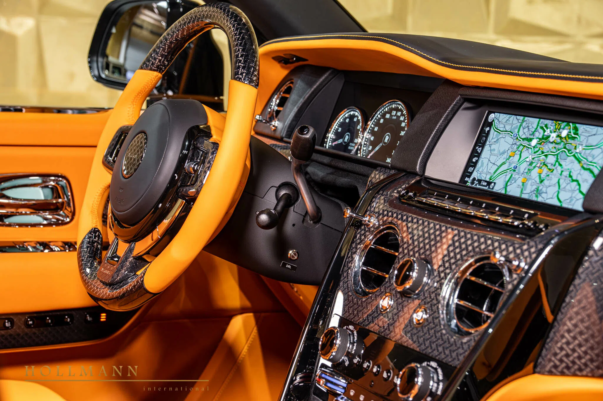 2022 Mansory Cullinan Black Badge interior, dashboard