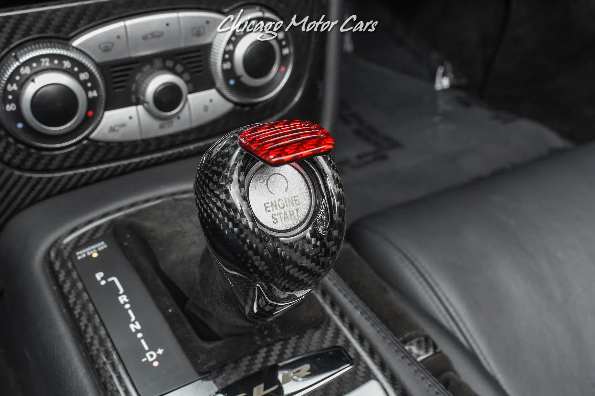 2008 Mansory SLR McLaren Renovatio interior, center console, Semi-Aniline Black