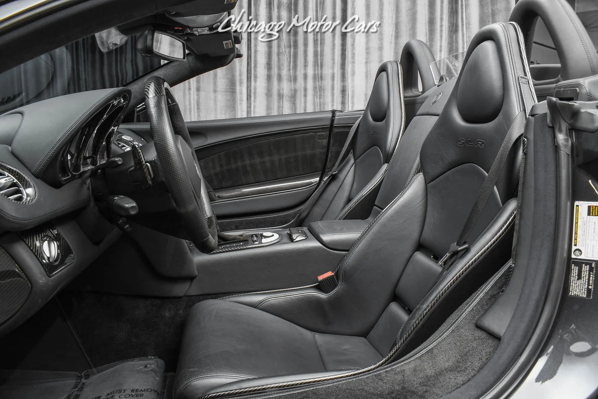 2008 Mansory SLR McLaren Renovatio interior, seats, Semi-Aniline Black