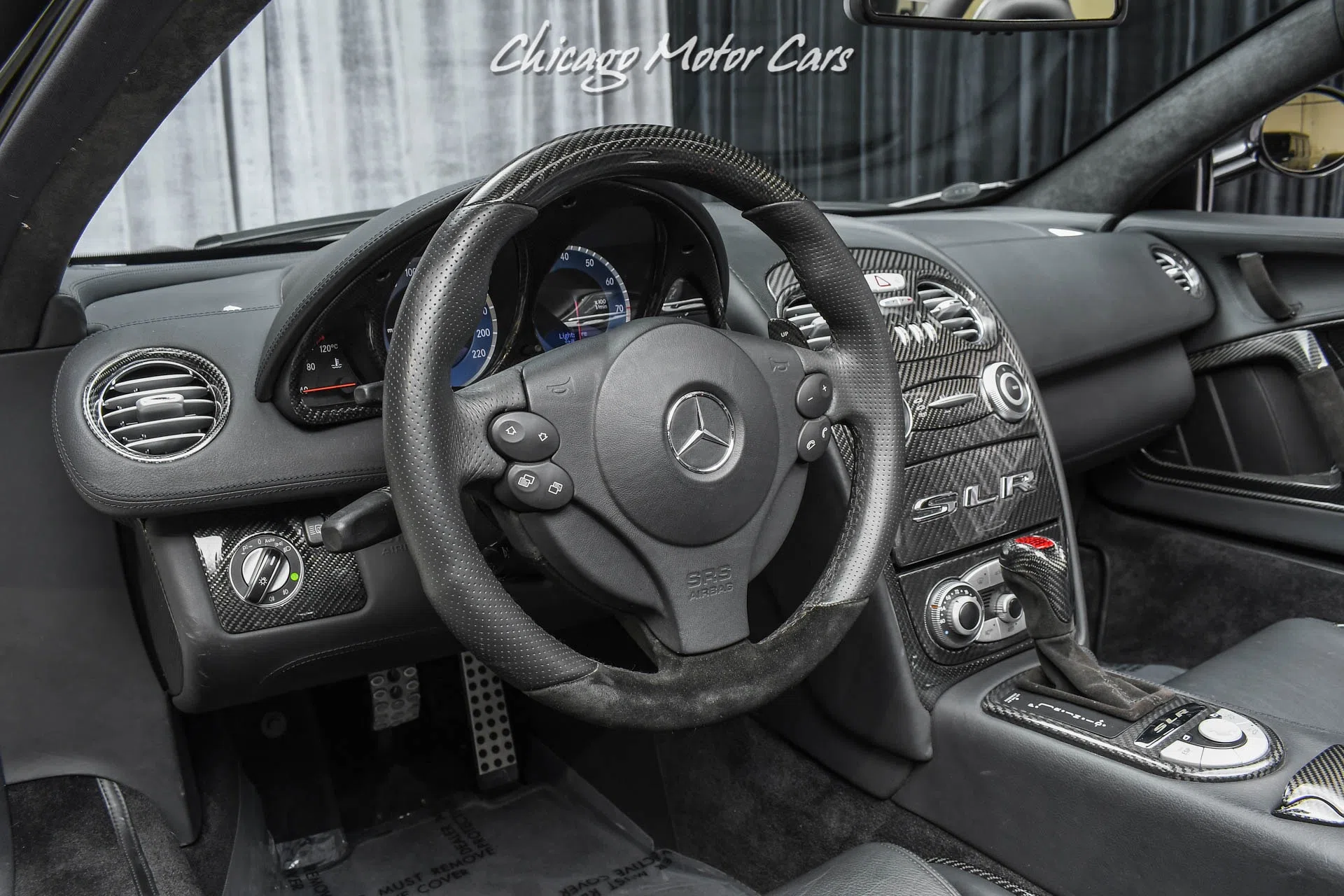 2008 Mansory SLR McLaren Renovatio interior, dashboard, Semi-Aniline Black
