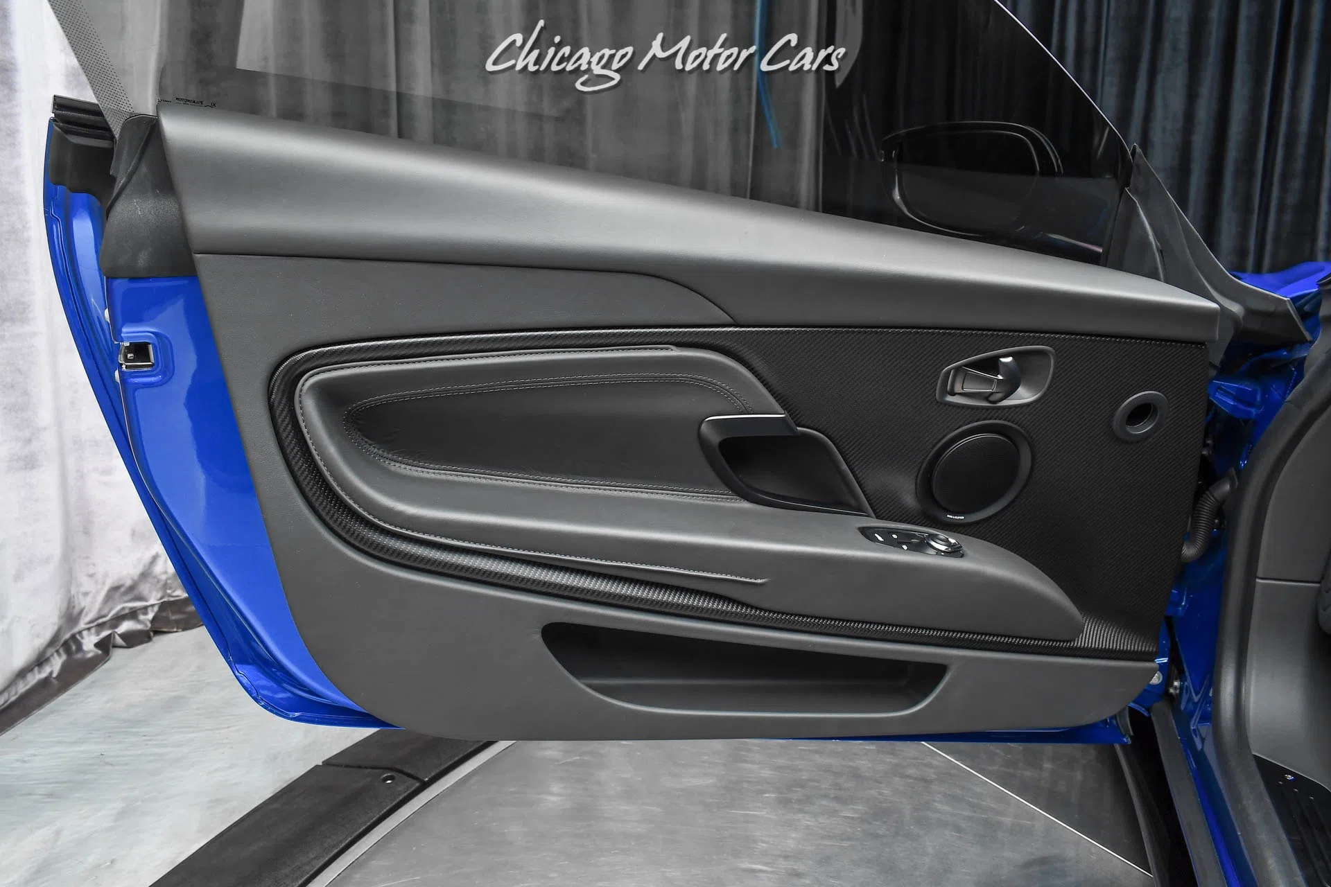 2020 Aston Martin DB11 AMR V12 Coupe interior, door panel, Phantom Grey