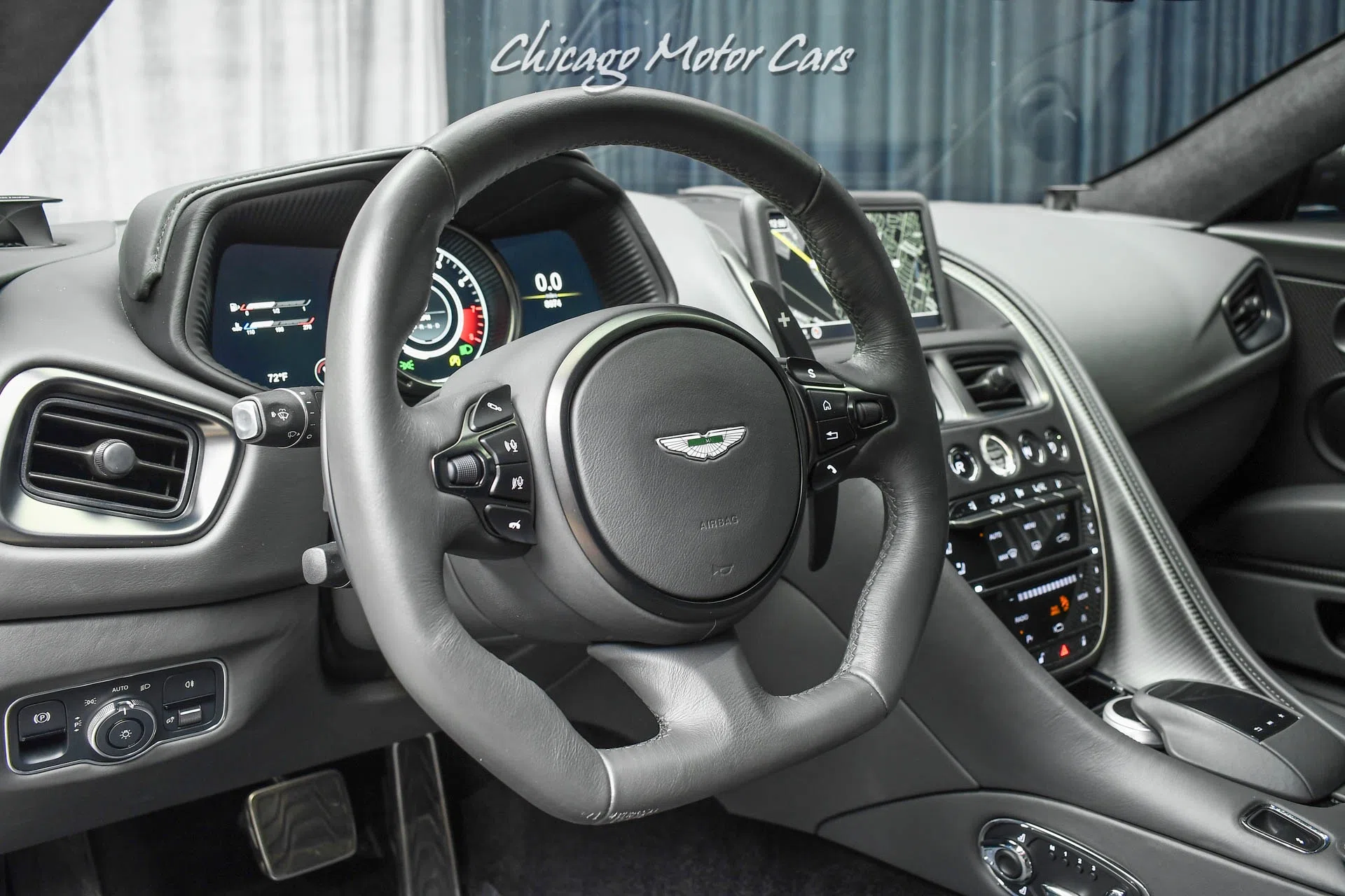2020 Aston Martin DB11 AMR V12 Coupe interior, Phantom Grey