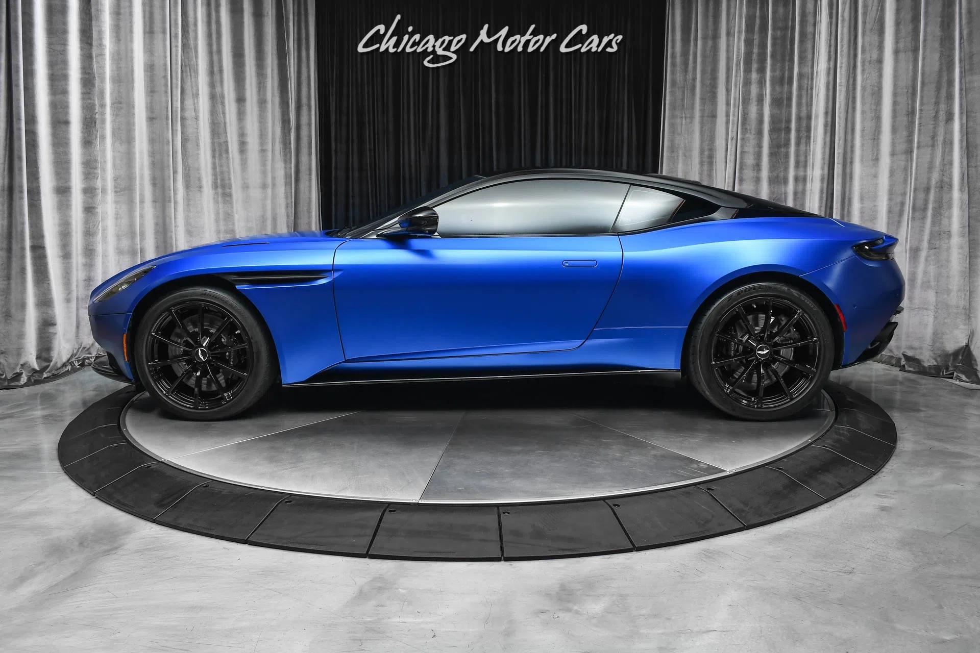 2020 Aston Martin DB11 AMR V12 Coupe, side profile, Cobalt Blue