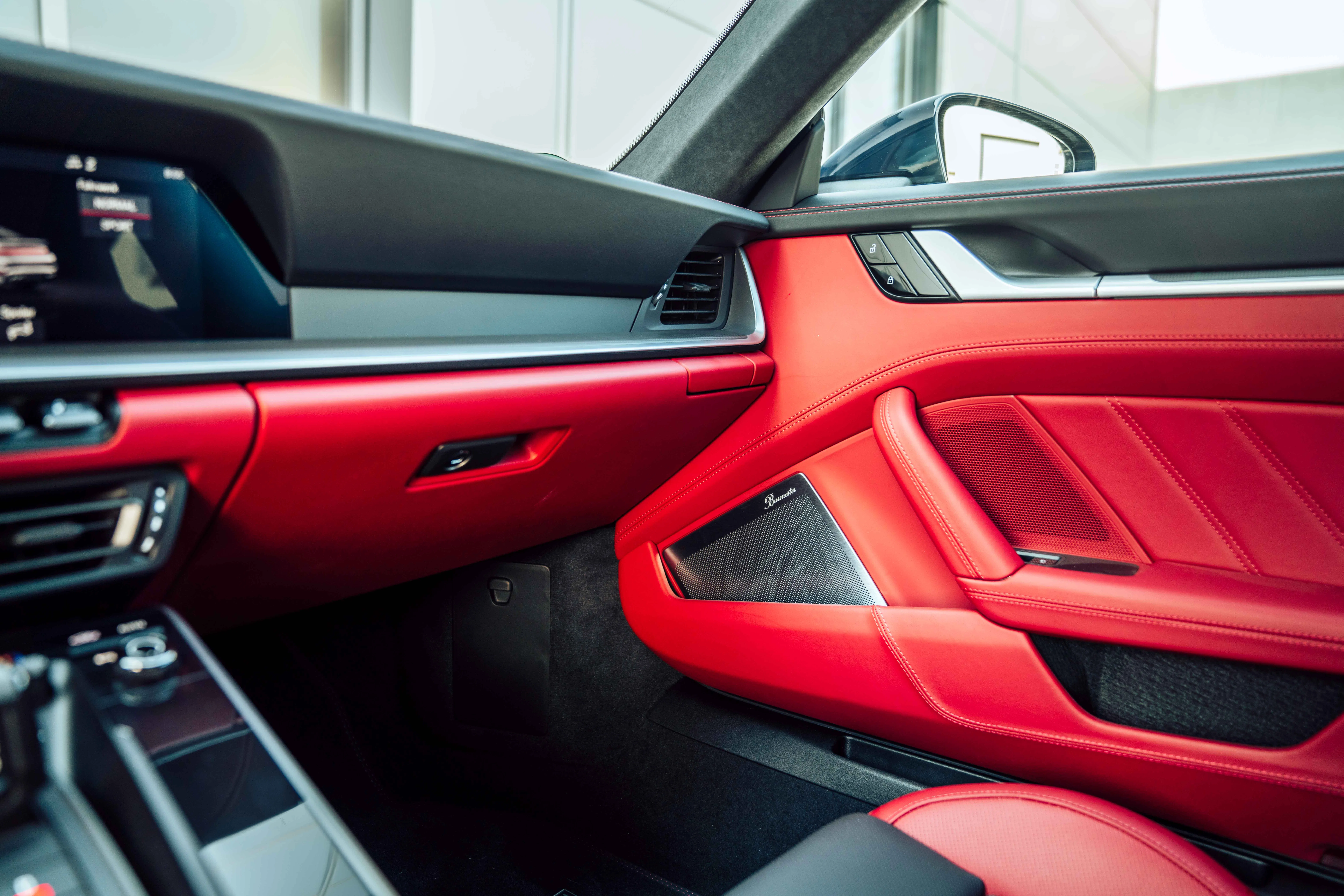 2020 Porsche 992 Turbo S interior, door panel