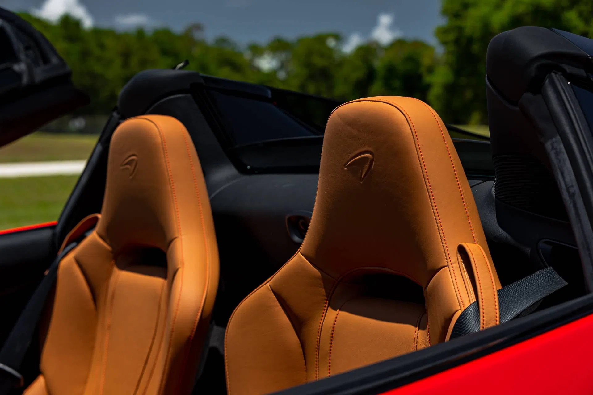 2022 McLaren 720S Spider Luxury interior, seats, Vintage Tan