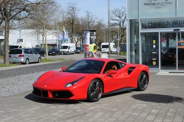 2016 Ferrari 488 GTB, exterior, Red