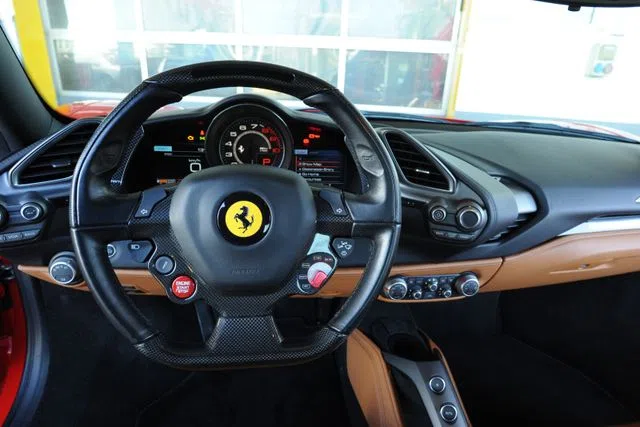 2016 Ferrari 488 GTB interior, dashboard, Full leather