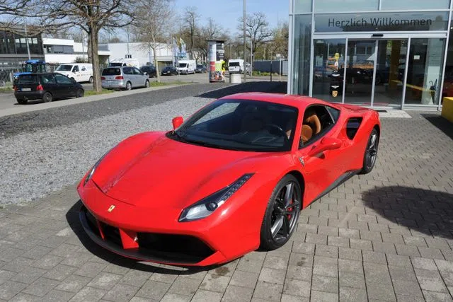 2016 Ferrari 488 GTB, exterior, Red