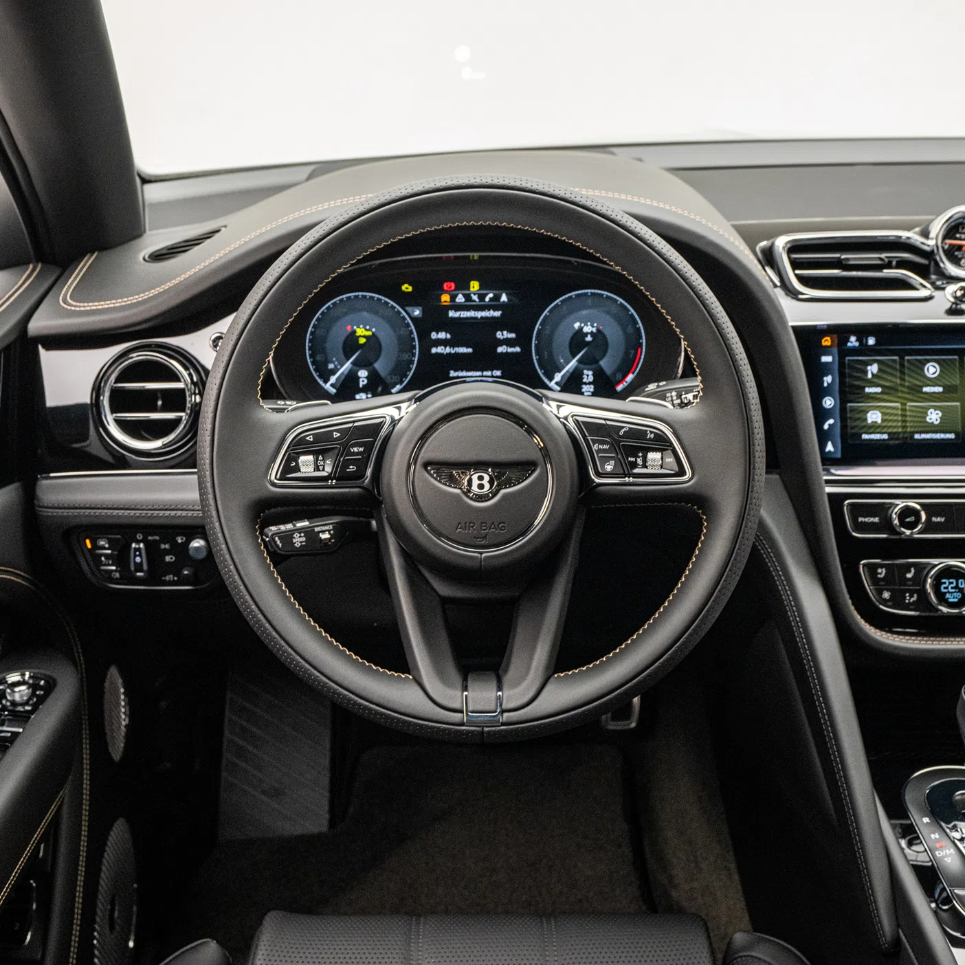 2022 Bentley Bentayga S Edition interior, dashboard, Beluga