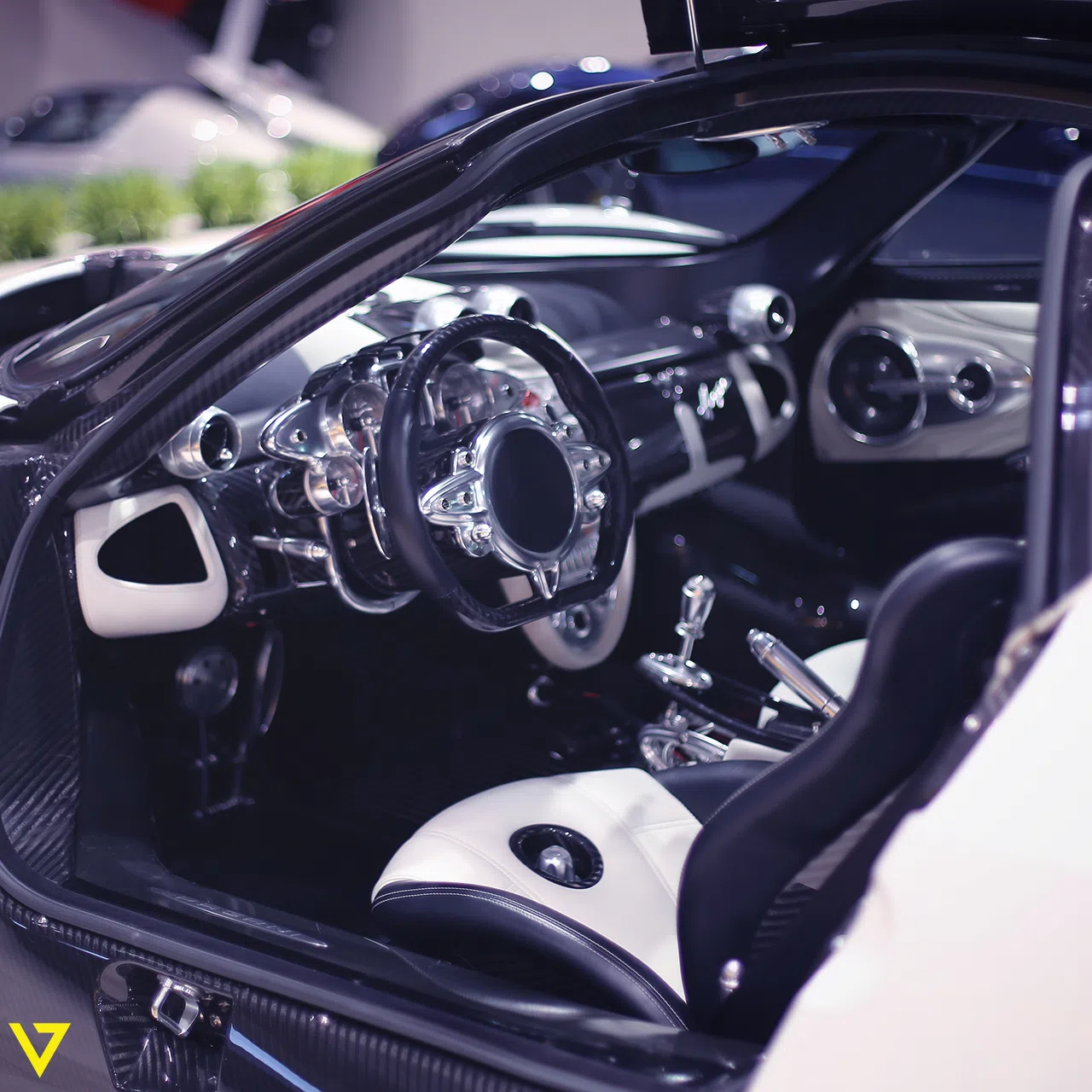 2017 Pagani Huayra interior, White