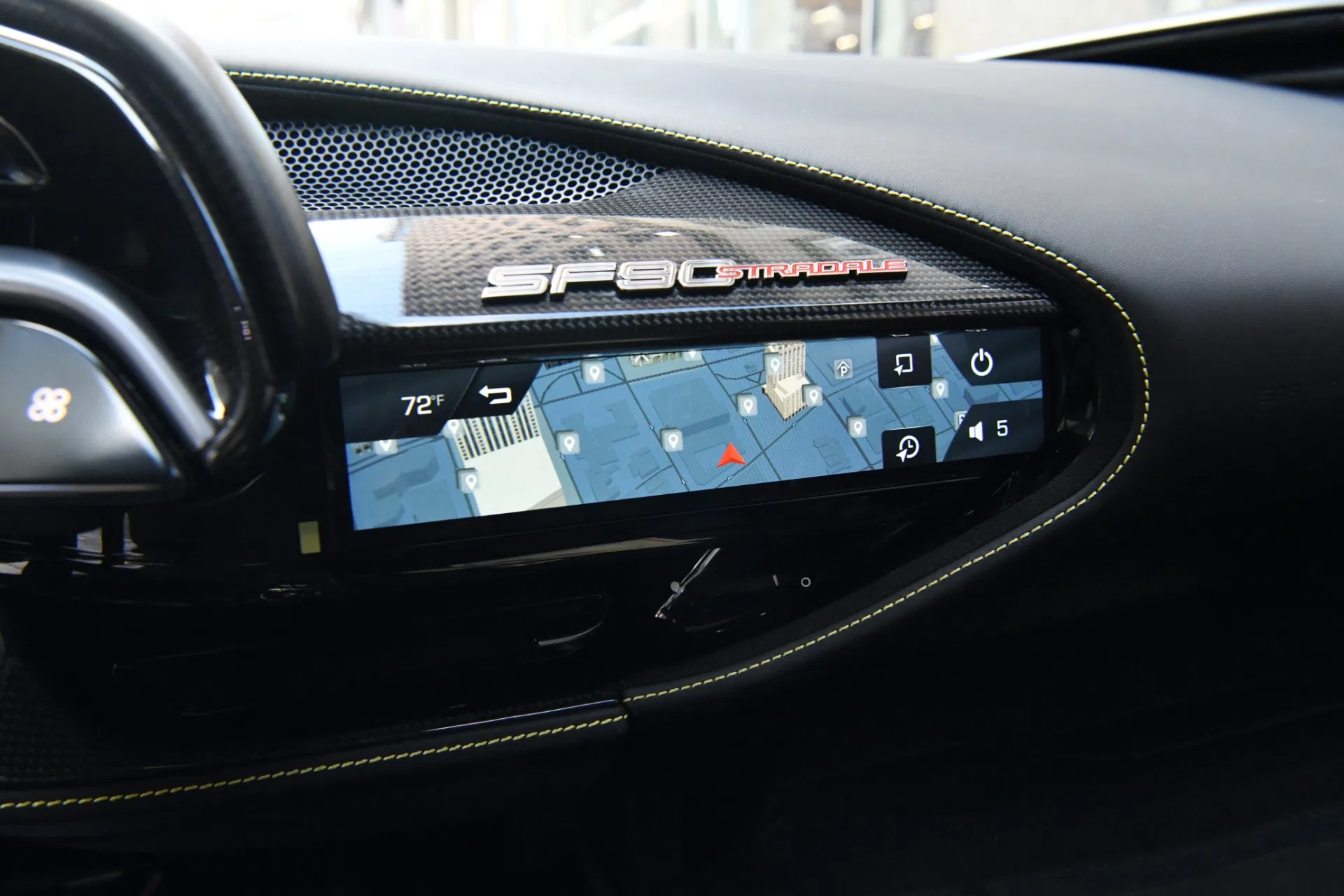2021 Ferrari SF90 Stradale interior, dashboard